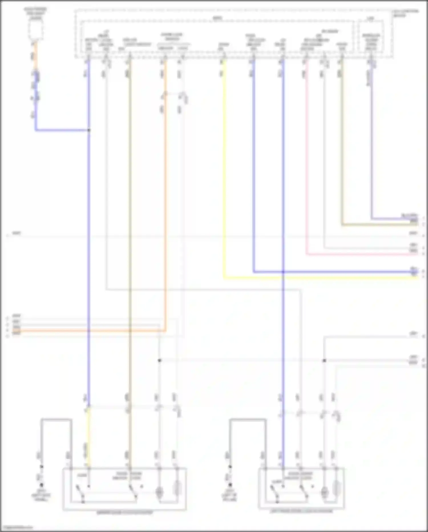 Wiring diagram hood sw for Kia Stinger I facelift (2020-2024) (1 of 2)