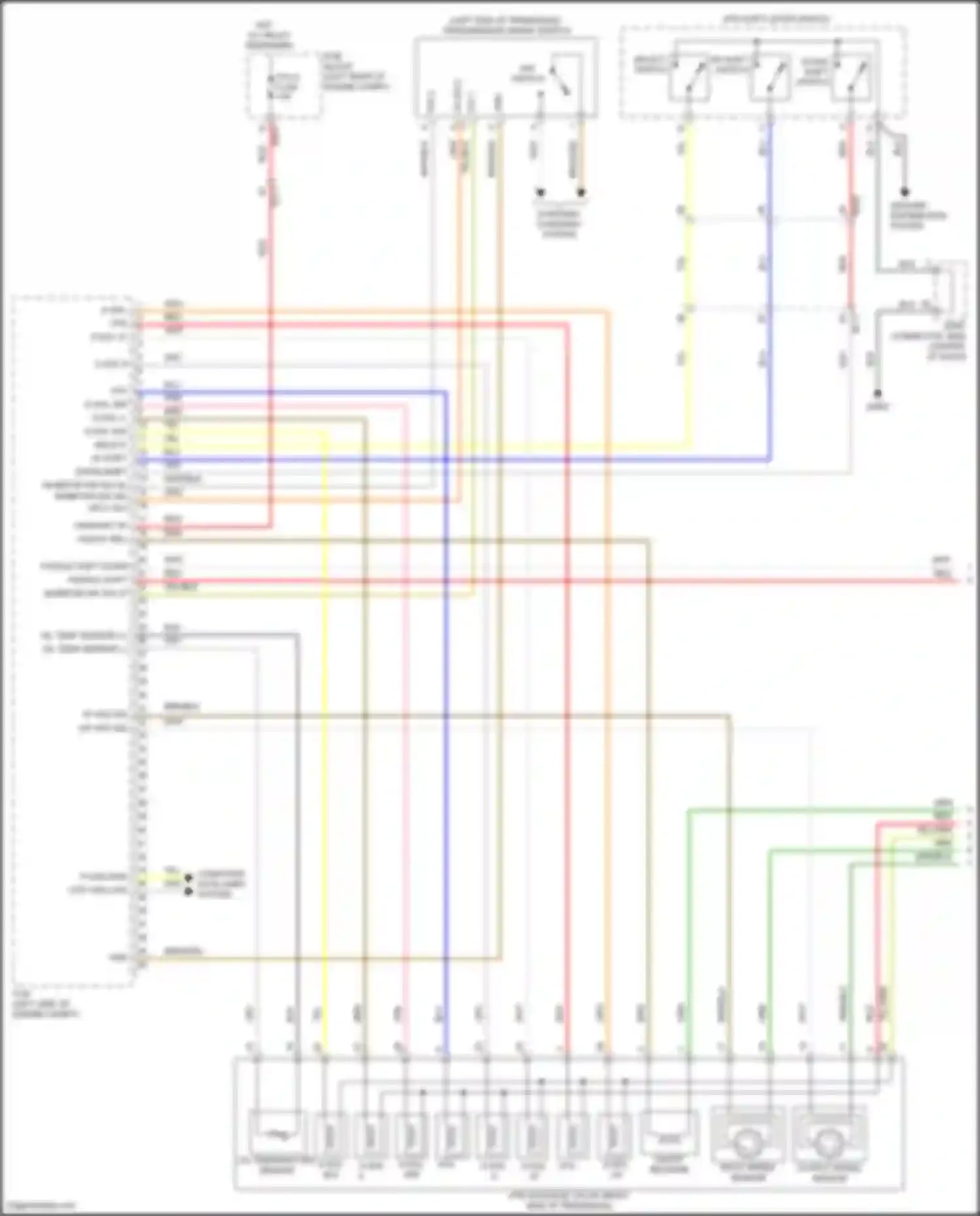 Wiring diagram inhibitor sw sig for Kia Stinger I facelift (2020-2024) (1 of 2)