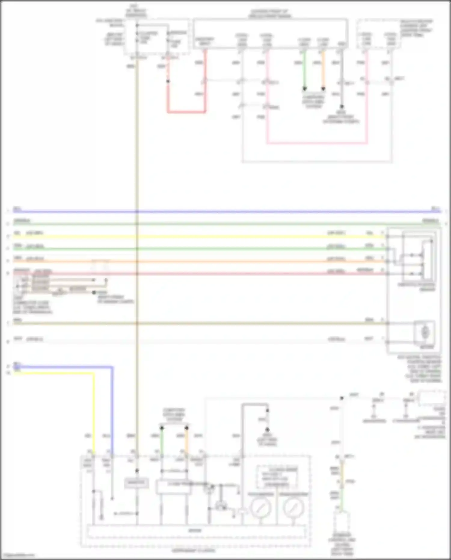 Wiring diagram instrument cluster for Kia Stinger I facelift (2020-2024) (2 of 30)