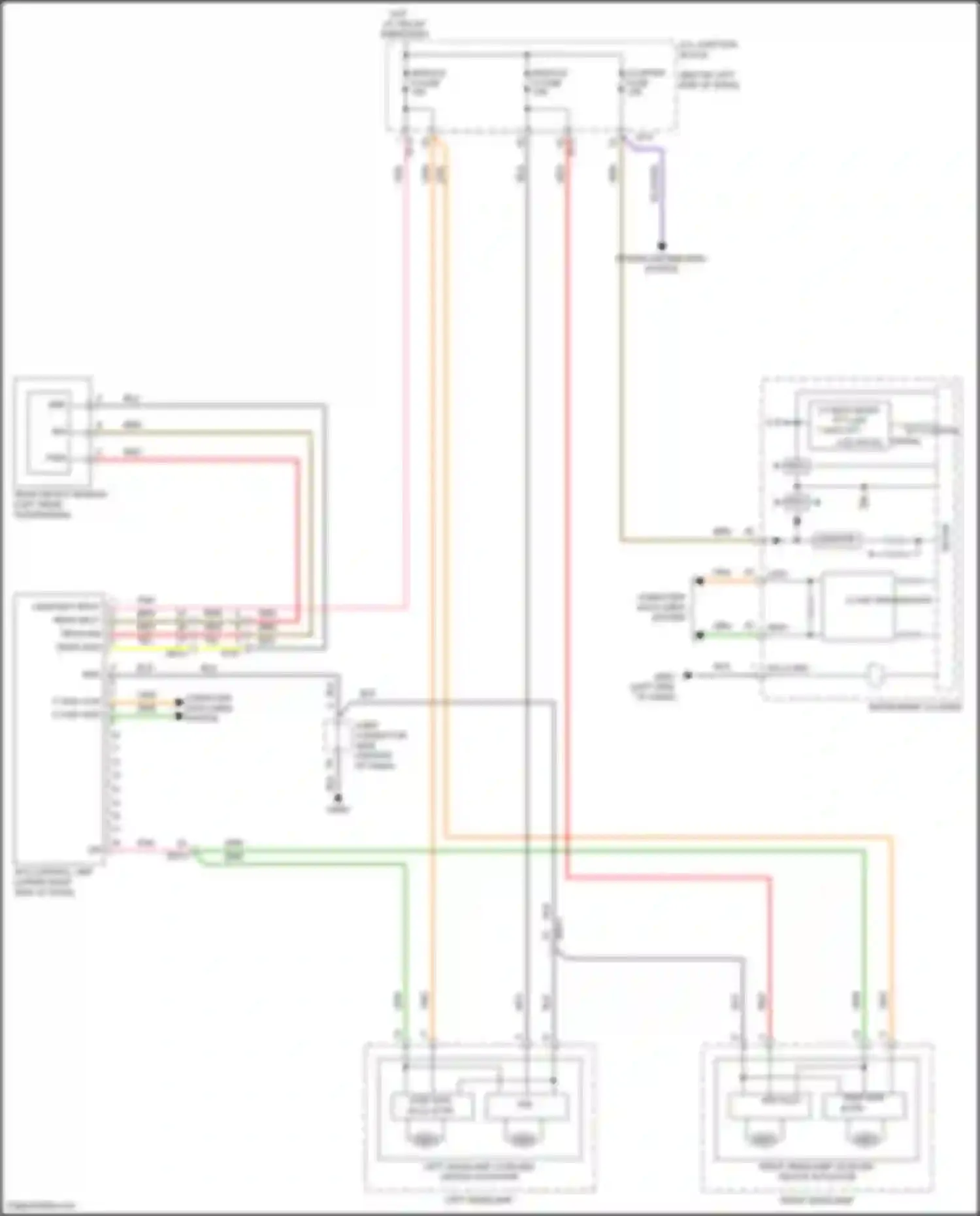 Wiring diagram instrument cluster for Kia Stinger I facelift (2020-2024) (11 of 30)