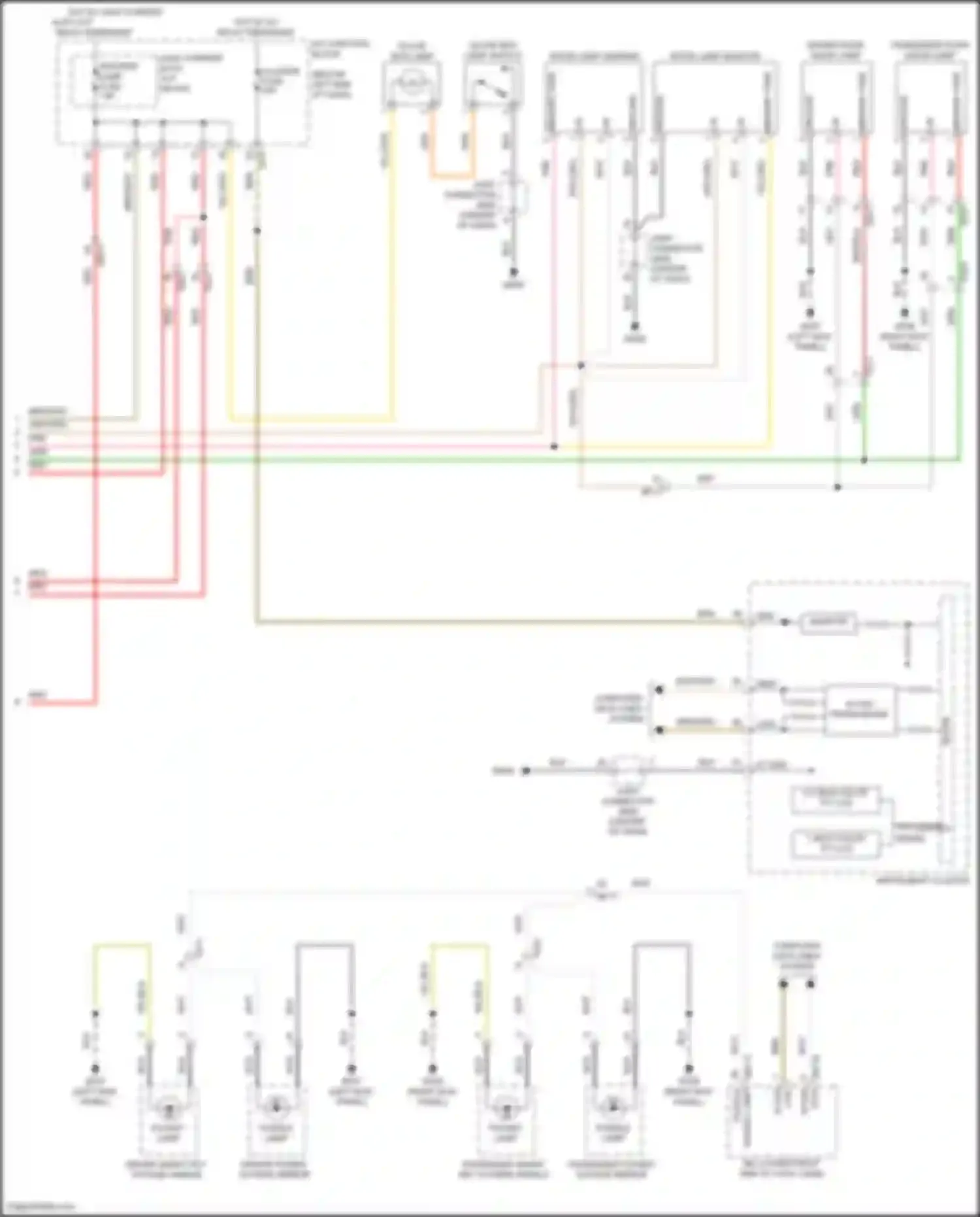 Wiring diagram instrument cluster for Kia Stinger I facelift (2020-2024) (15 of 30)