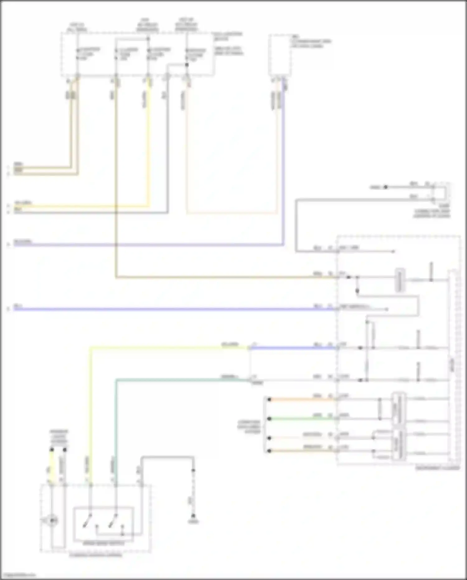 Wiring diagram instrument cluster for Kia Stinger I facelift (2020-2024) (24 of 30)