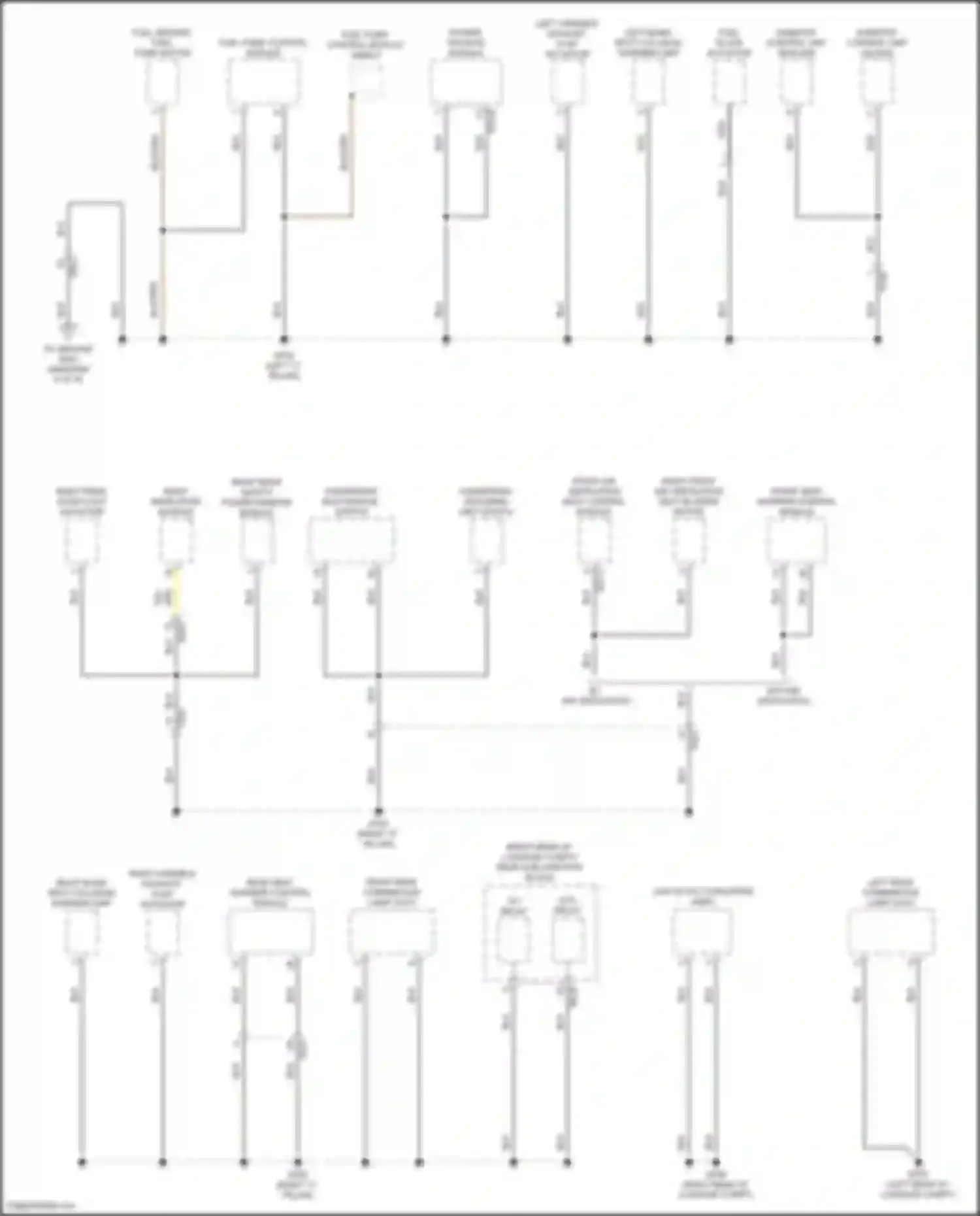 Wiring diagram left blind-spot collision warning unit for Kia Stinger I facelift (2020-2024) (3 of 4)