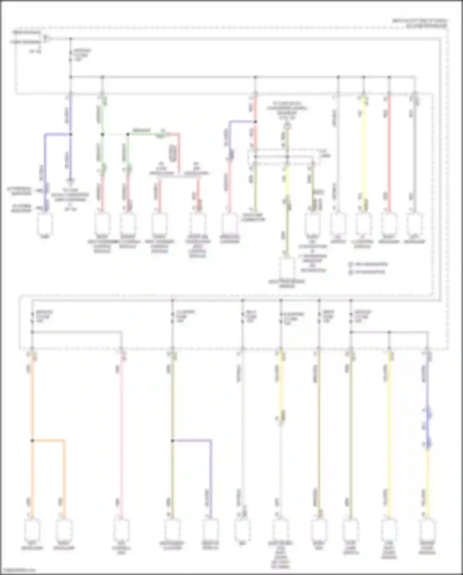 Wiring diagram left headlamp for Kia Stinger I facelift (2020-2024) (8 of 8)