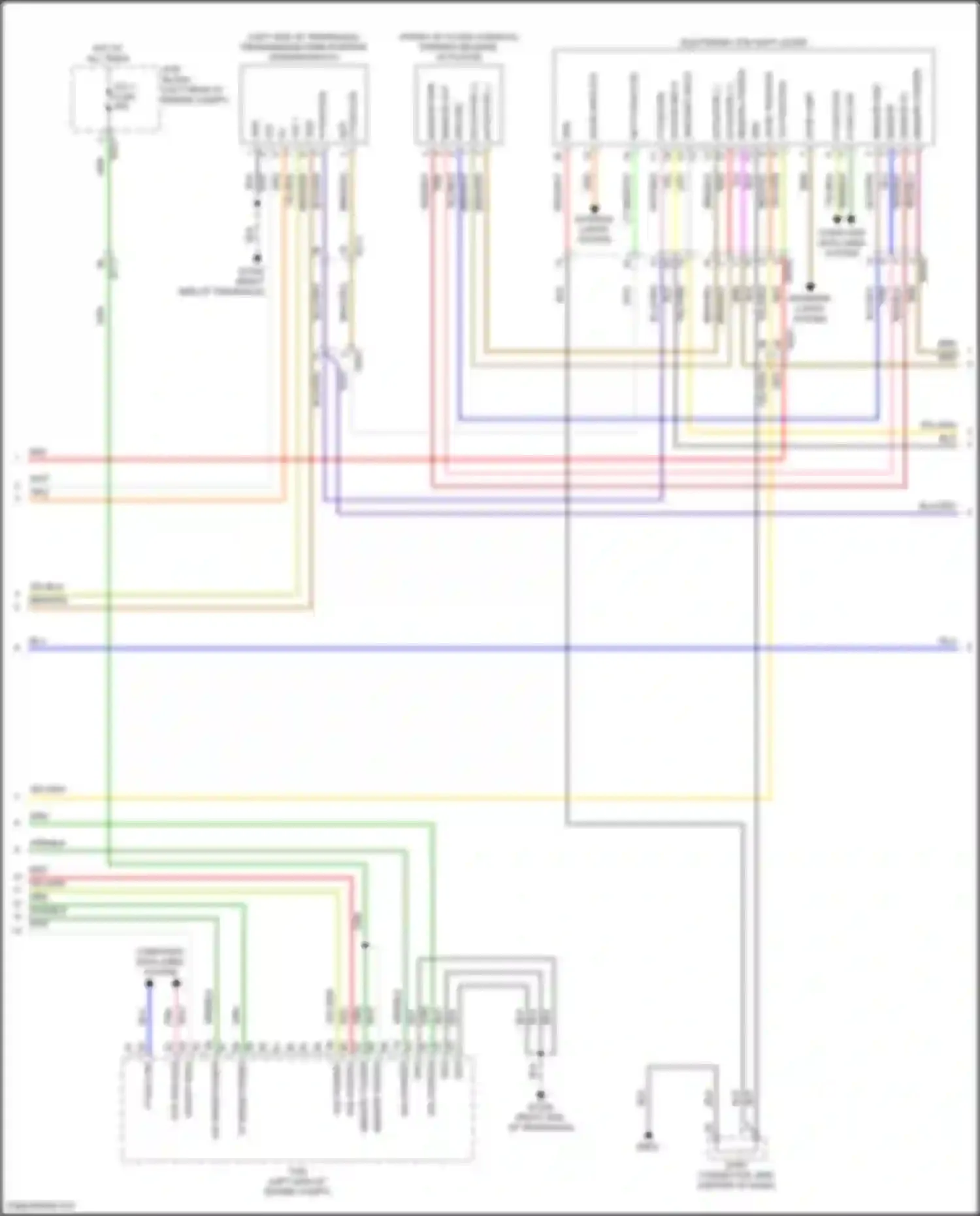 Wiring diagram memory power for Kia Stinger I facelift (2020-2024) (11 of 11)