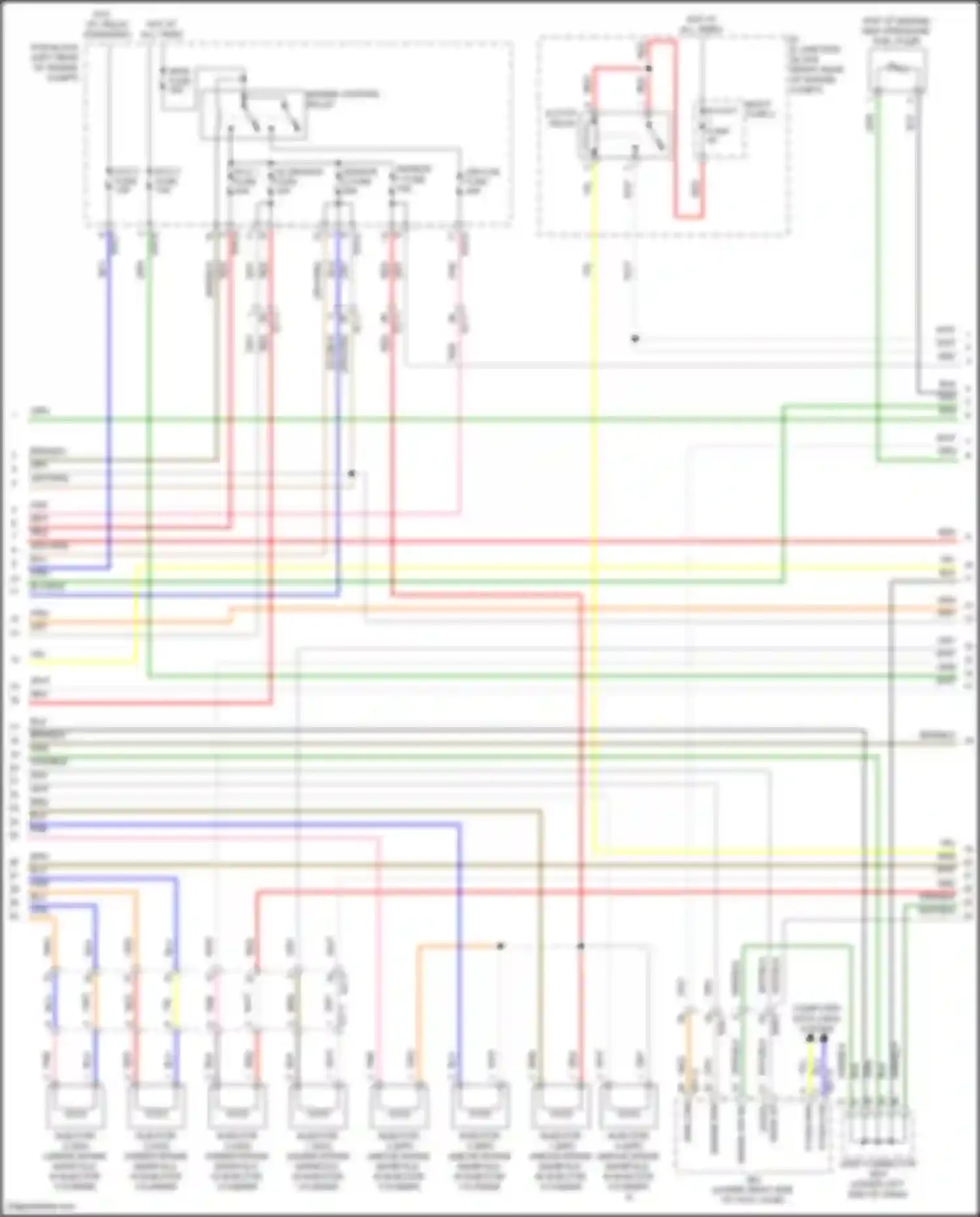 Wiring diagram multi fuse 2 for Kia Stinger I facelift (2020-2024) (10 of 11)