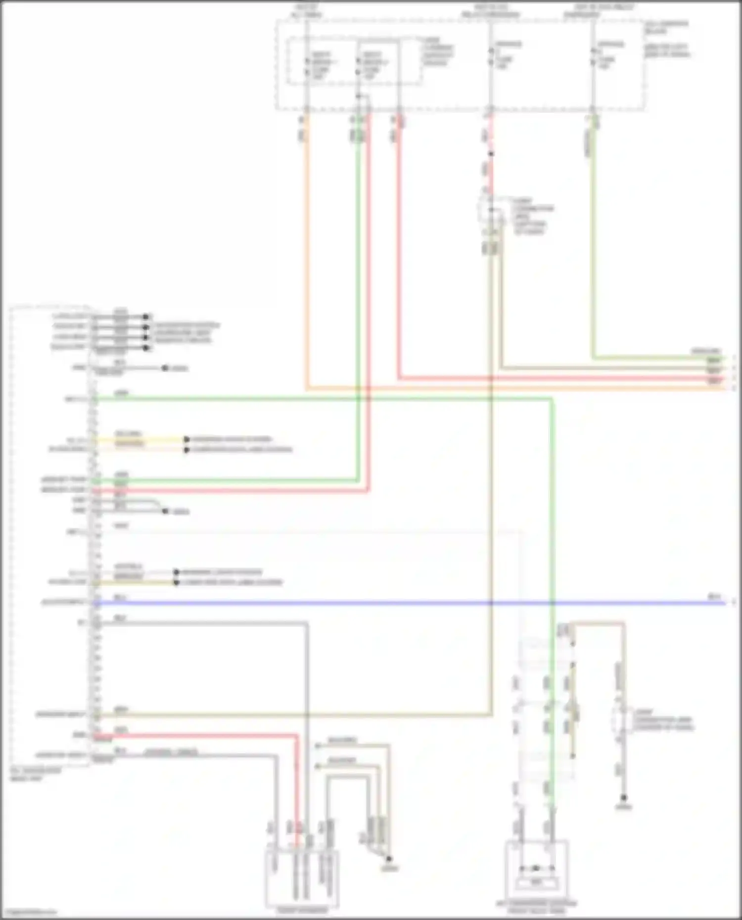 Wiring diagram multi media 2 fuse for Kia Stinger I facelift (2020-2024) (2 of 9)