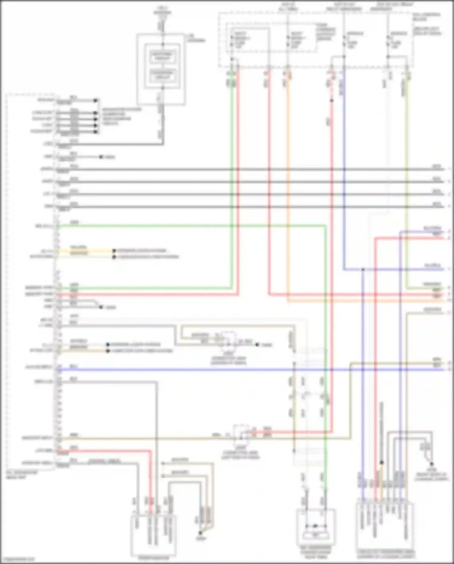 Wiring diagram navigation system for Kia Stinger I facelift (2020-2024) (1 of 30)