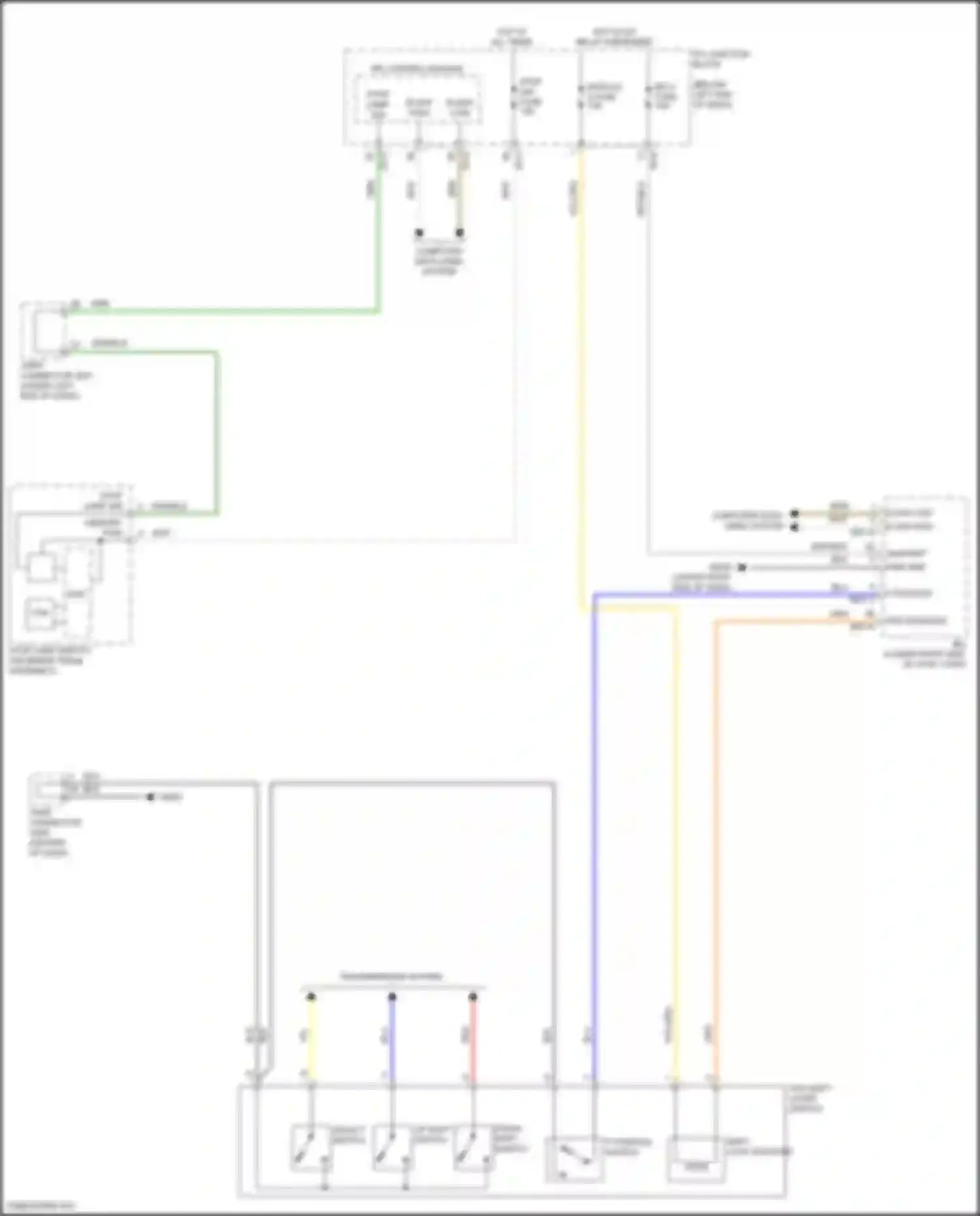 Wiring diagram on/start in for Kia Stinger I facelift (2020-2024) (2 of 2)
