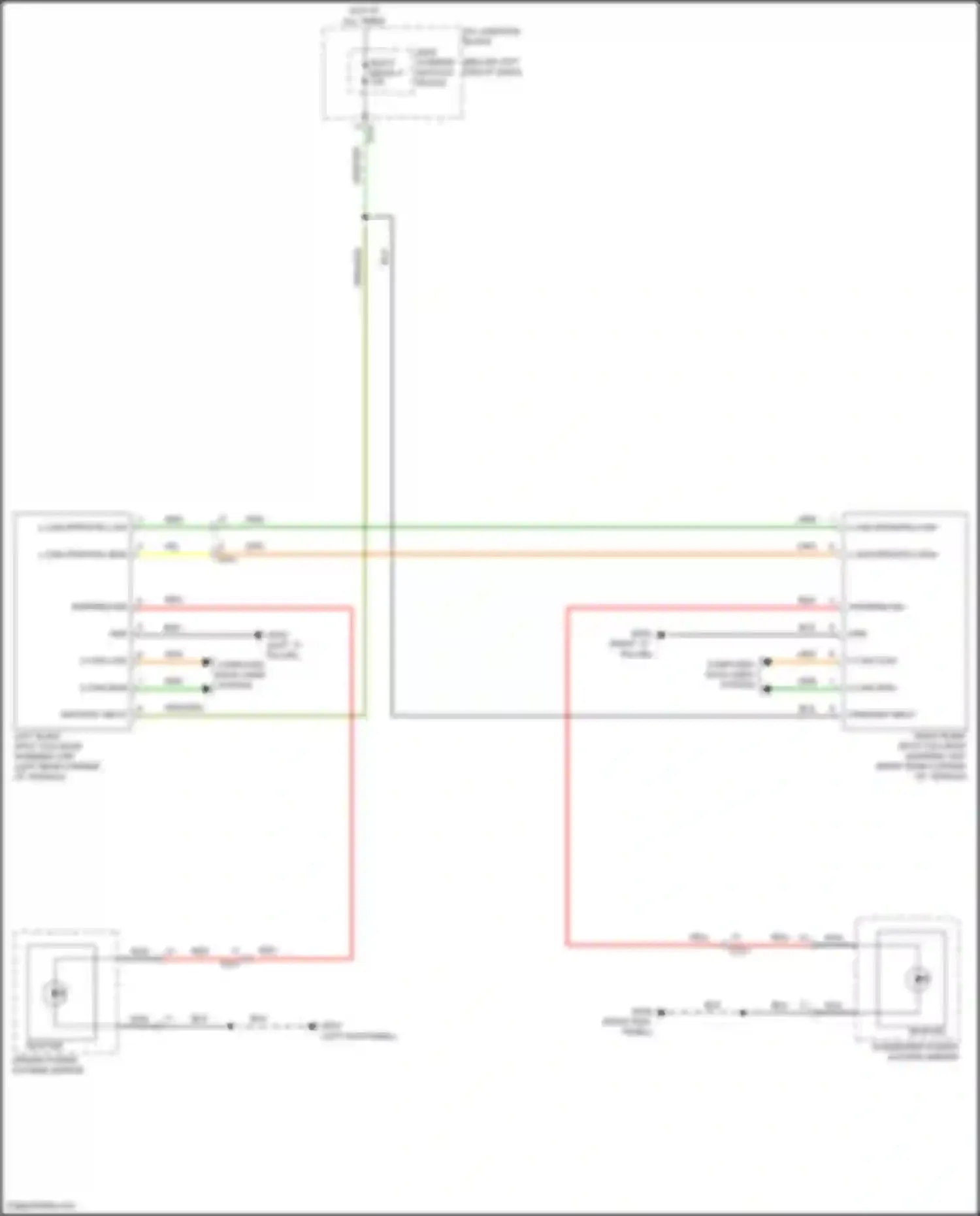 Wiring diagram passenger power outside mirror for Kia Stinger I facelift (2020-2024) (1 of 11)