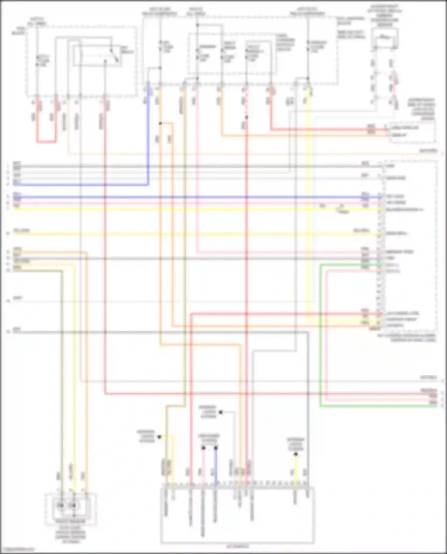 Wiring diagram pcb block for Kia Stinger I facelift (2020-2024) (2 of 23)