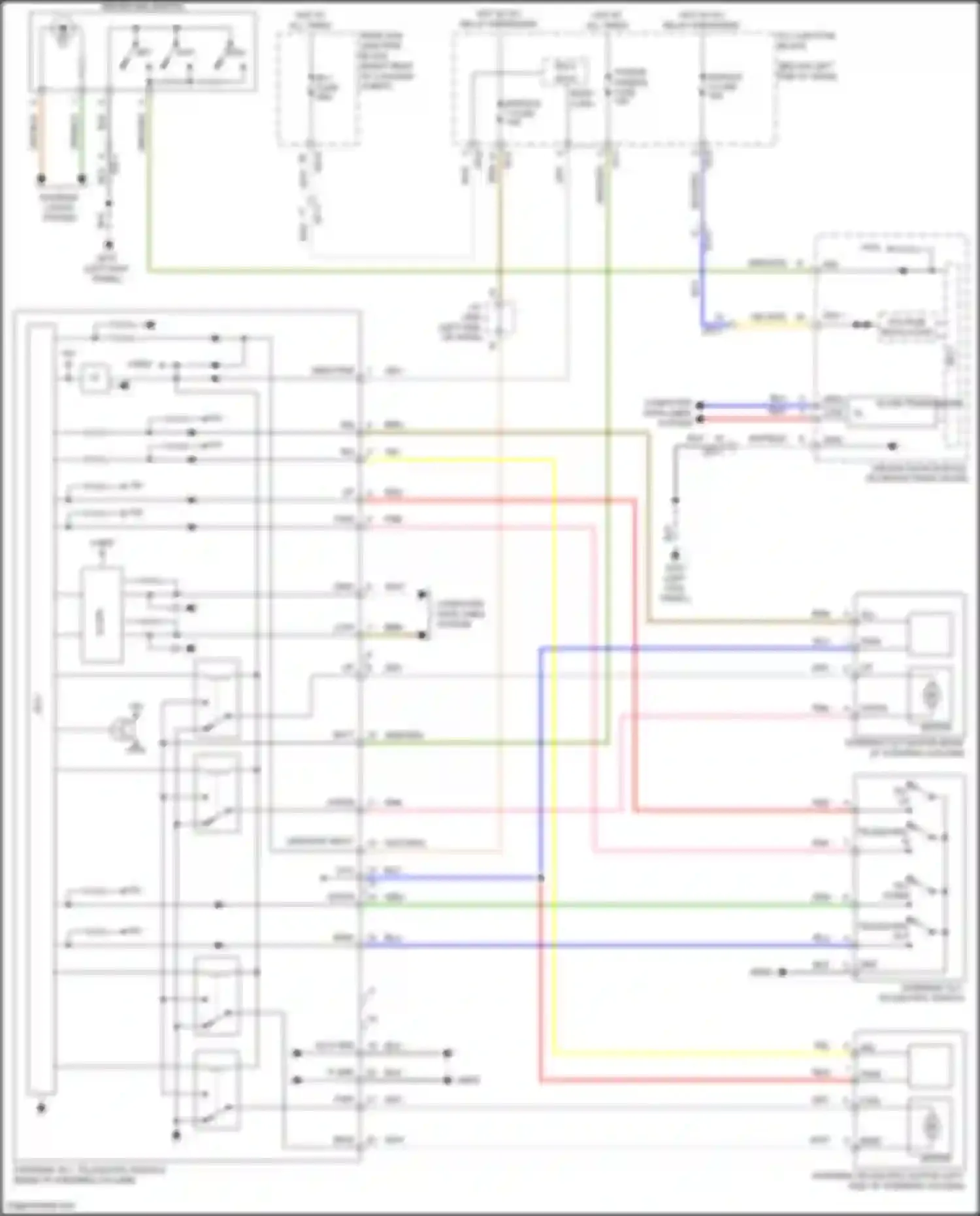 Wiring diagram rear sub junction block for Kia Stinger I facelift (2020-2024) (12 of 18)