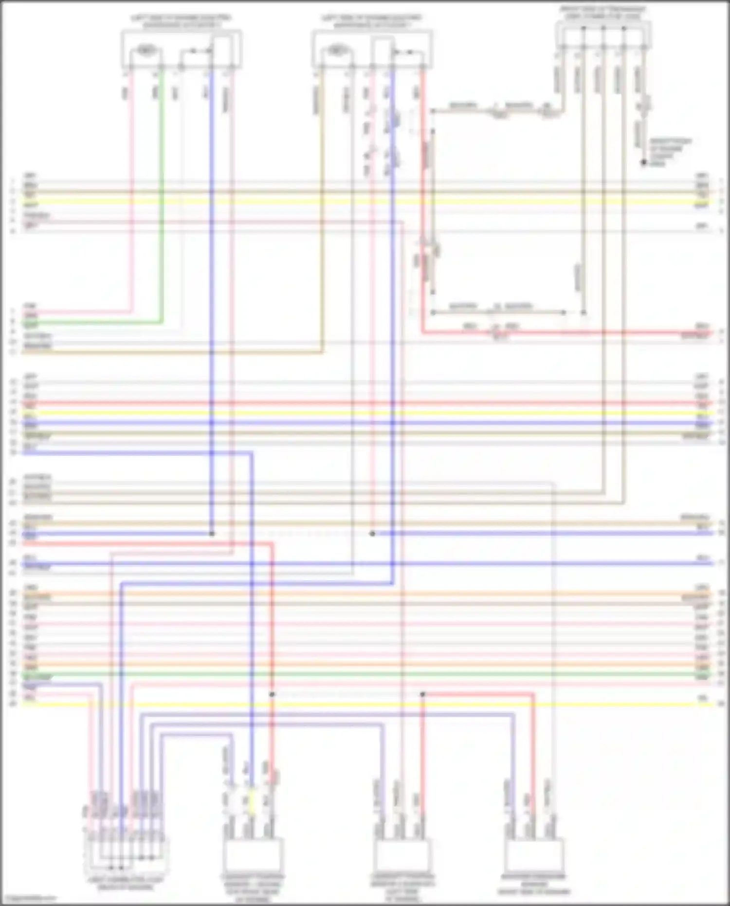 Wiring diagram (right side of engine for Kia Stinger I facelift (2020-2024) (4 of 8)