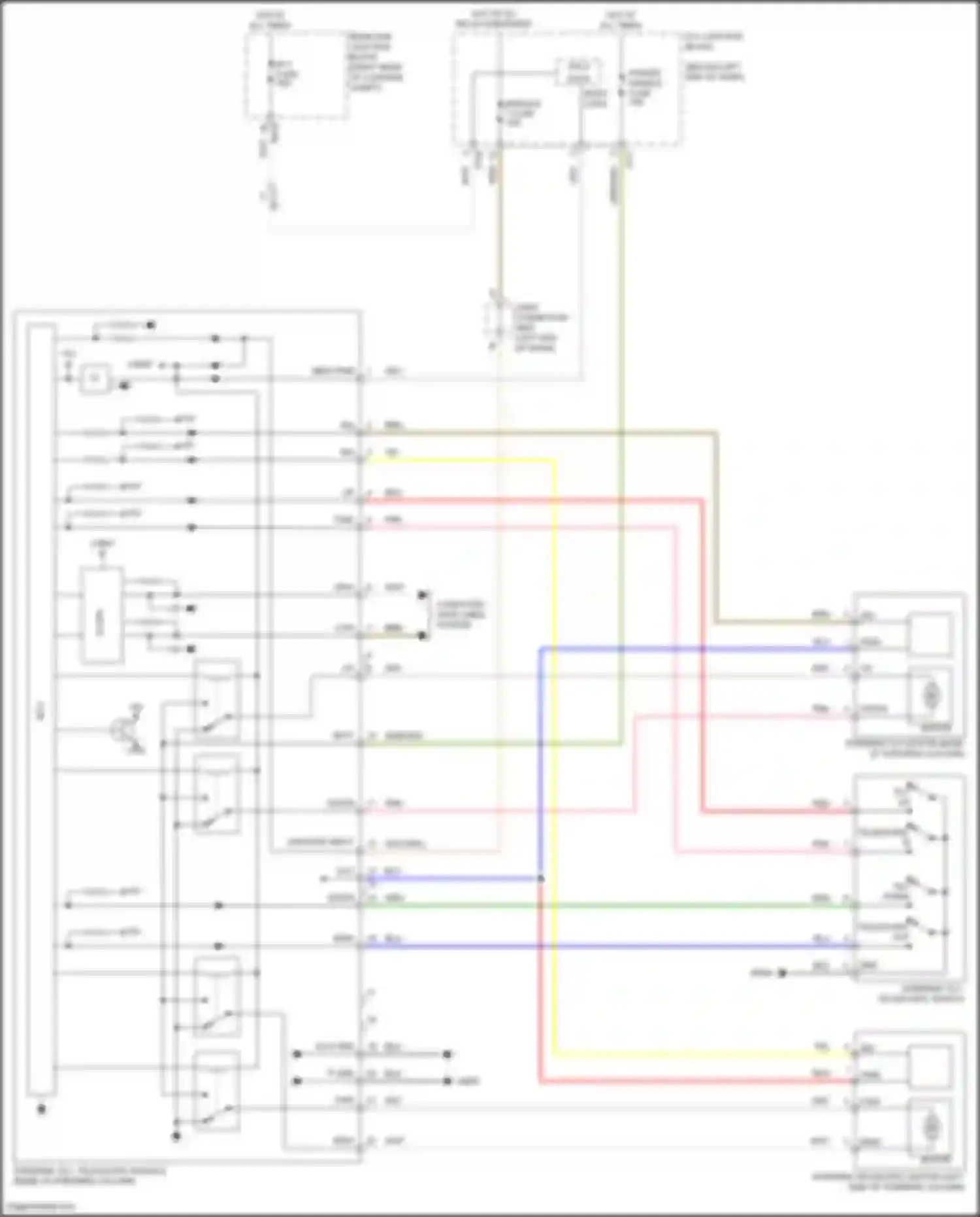 Wiring diagram telescopic in for Kia Stinger I facelift (2020-2024) (1 of 2)