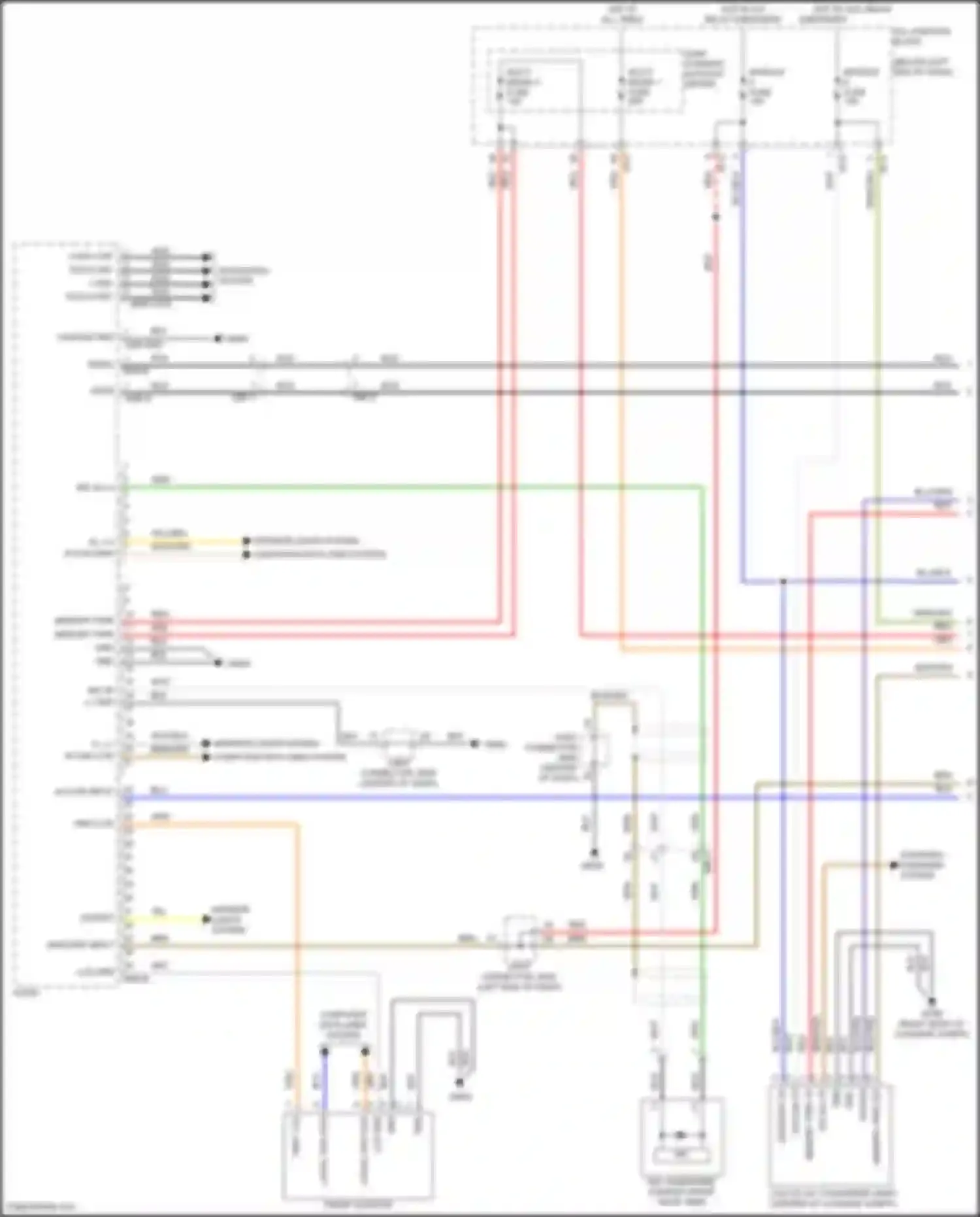 Wiring diagram touch int for Kia Stinger I facelift (2020-2024) (8 of 10)