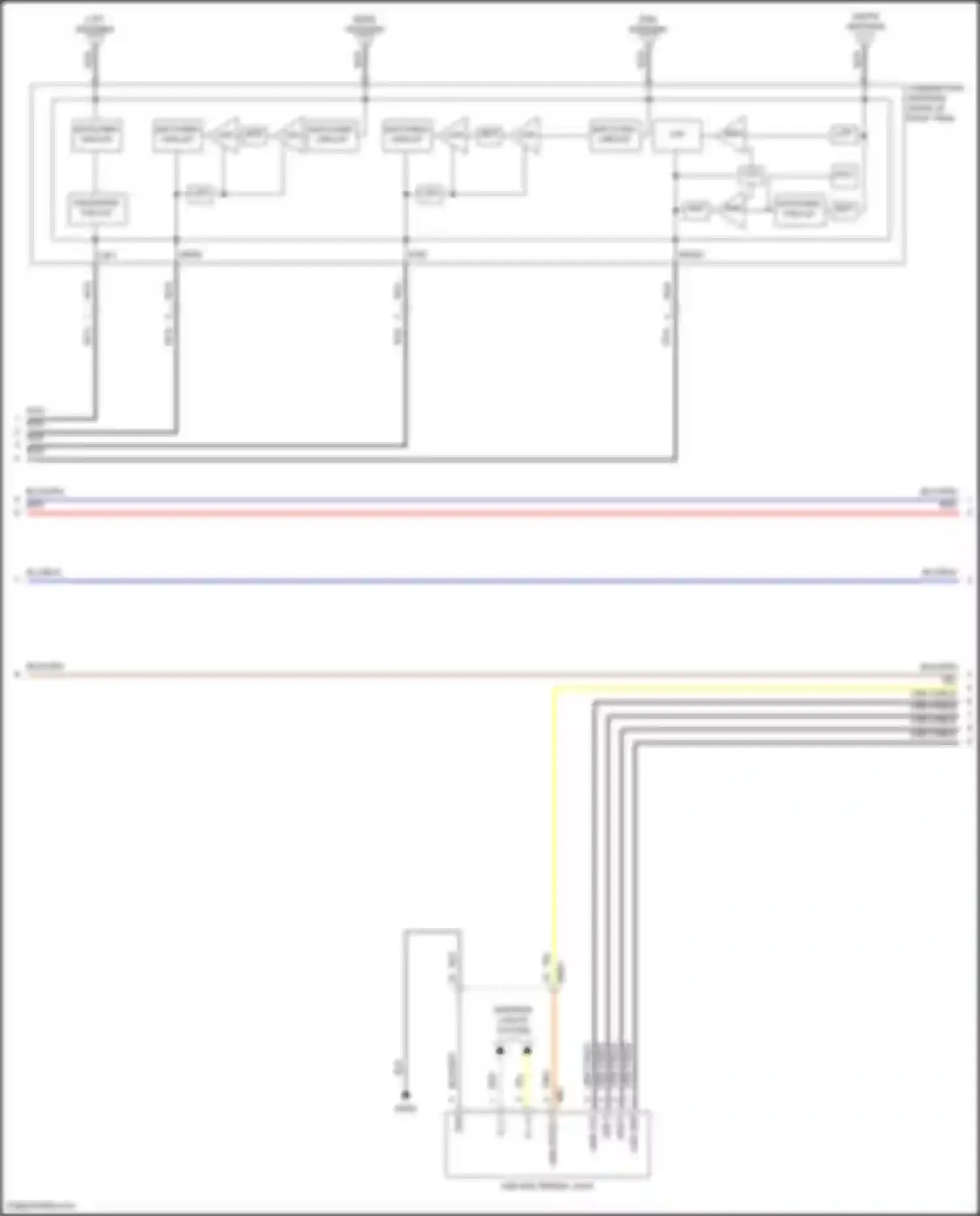 Wiring diagram usb vcc for Kia Stinger I facelift (2020-2024) (1 of 13)