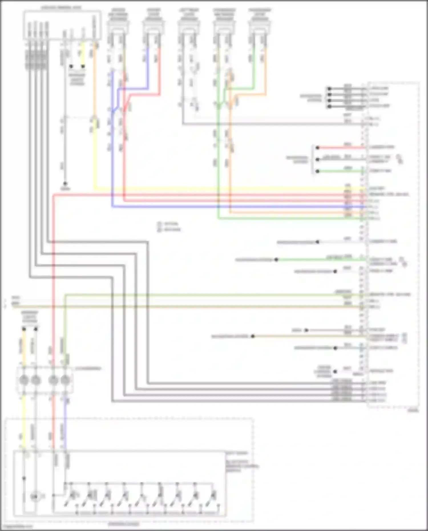 Wiring diagram vol up for Kia Stinger I facelift (2020-2024) (7 of 9)
