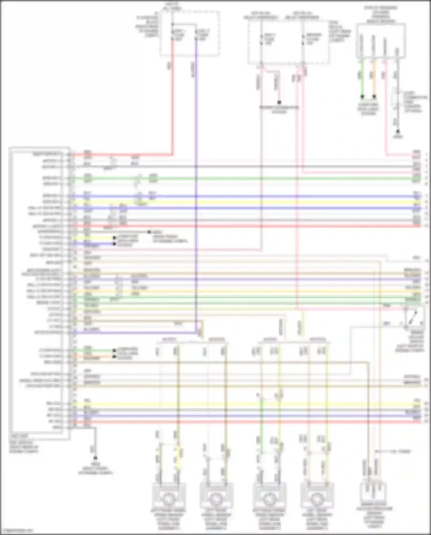 Wiring diagram w/ ecs for Kia Stinger I facelift (2020-2024) (1 of 3)