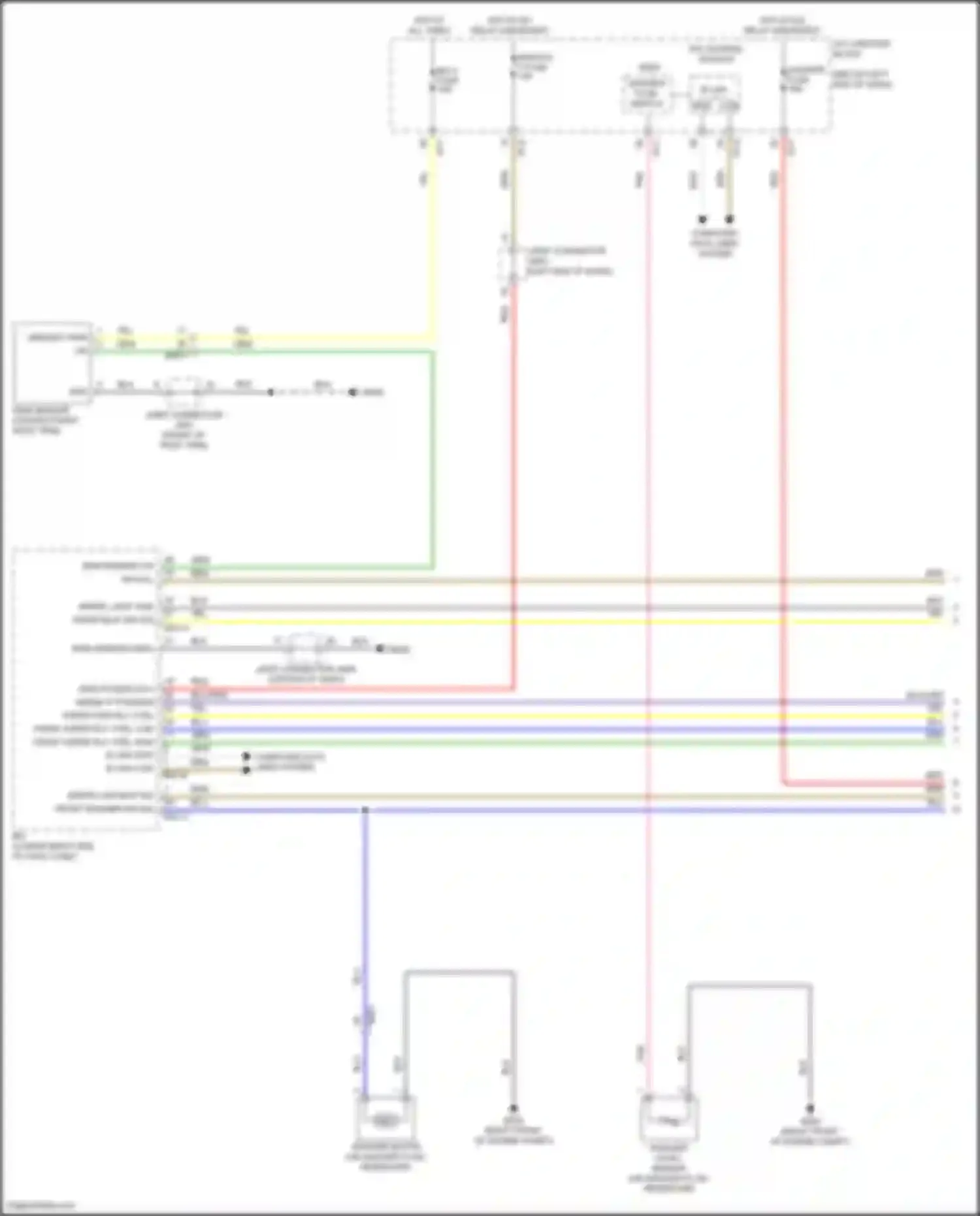 Wiring diagram washer level sensor for Kia Stinger I facelift (2020-2024) (2 of 2)