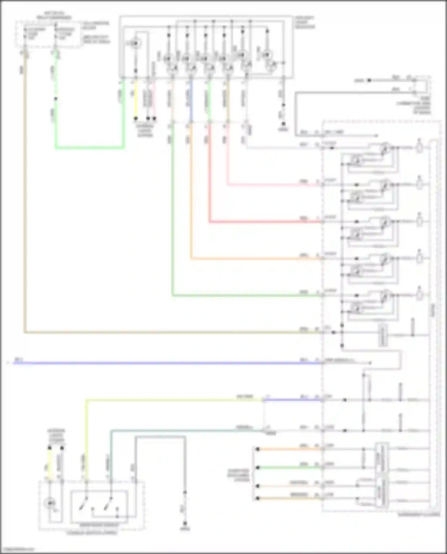 Wiring diagram yel/grn for Kia Stinger I facelift (2020-2024) (3 of 9)