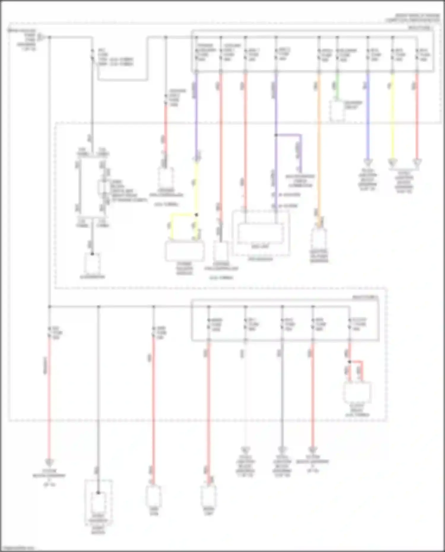 Wiring diagram b+6 fuse for Kia Stinger I (2017-2021) (3 of 5)