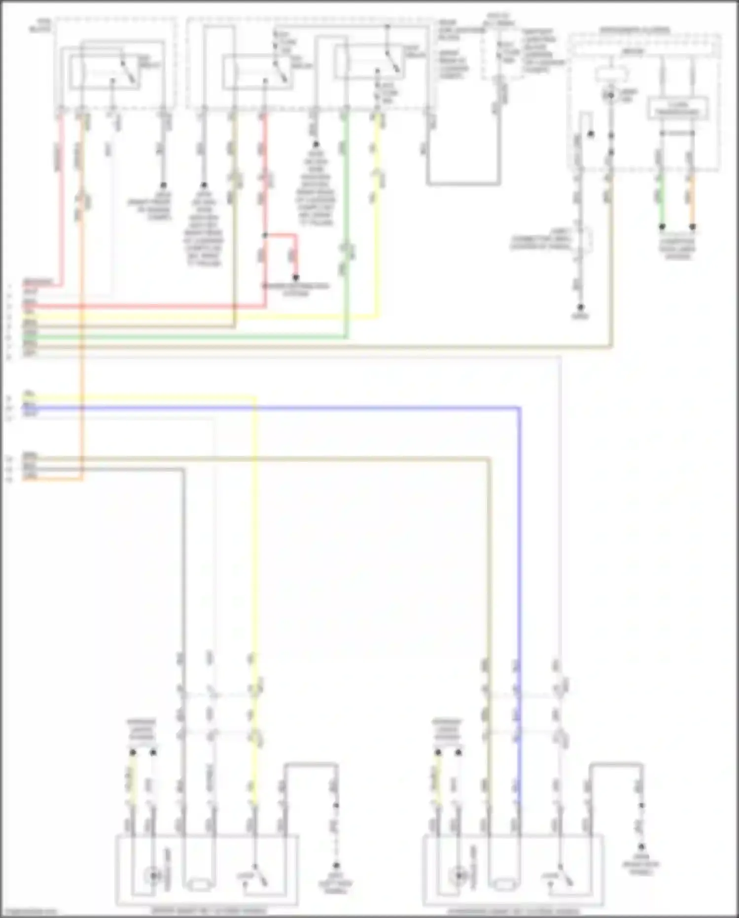 Wiring diagram battery junction block for Kia Stinger I (2017-2021) (3 of 5)