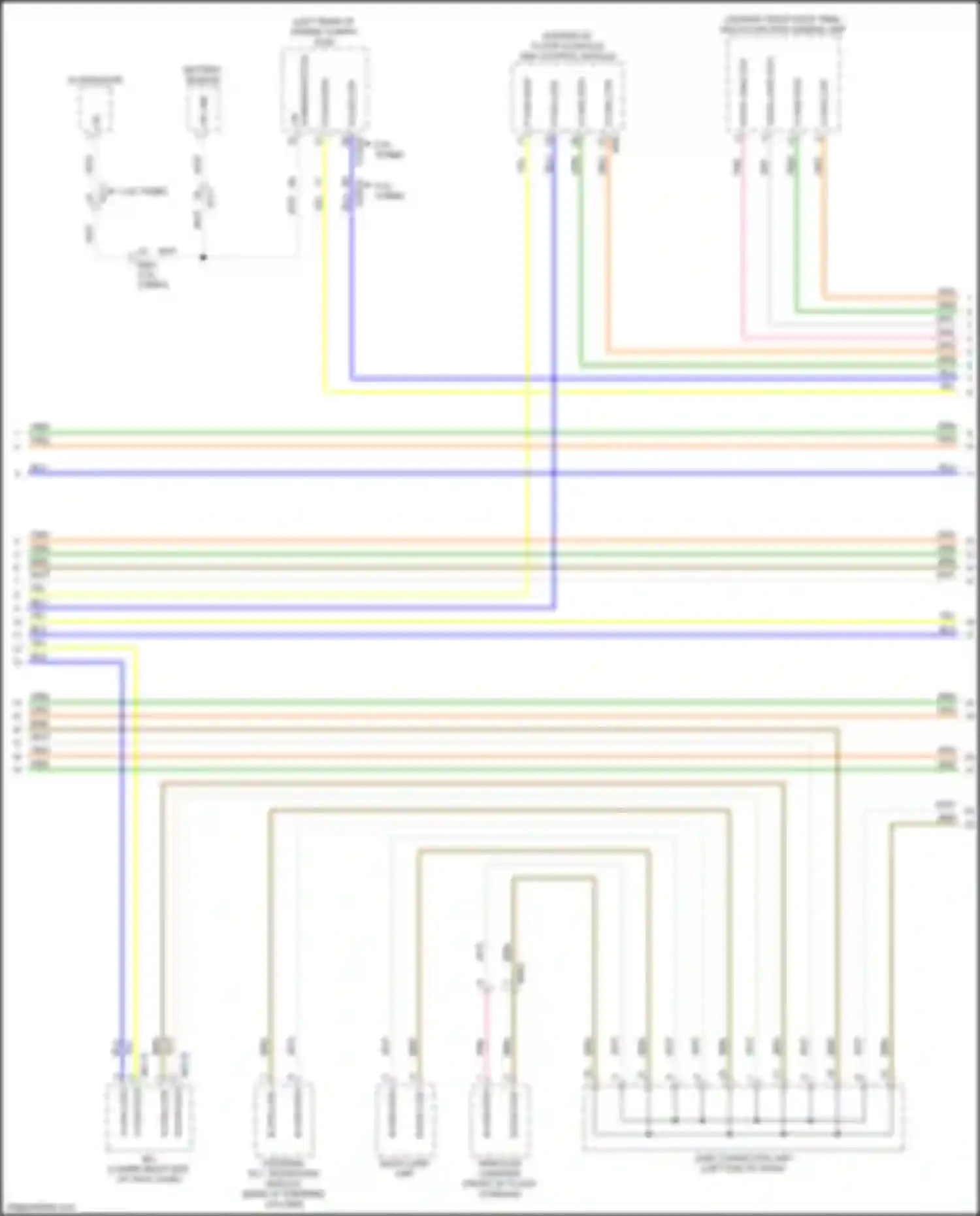 Wiring diagram battery sensor for Kia Stinger I (2017-2021) (2 of 3)
