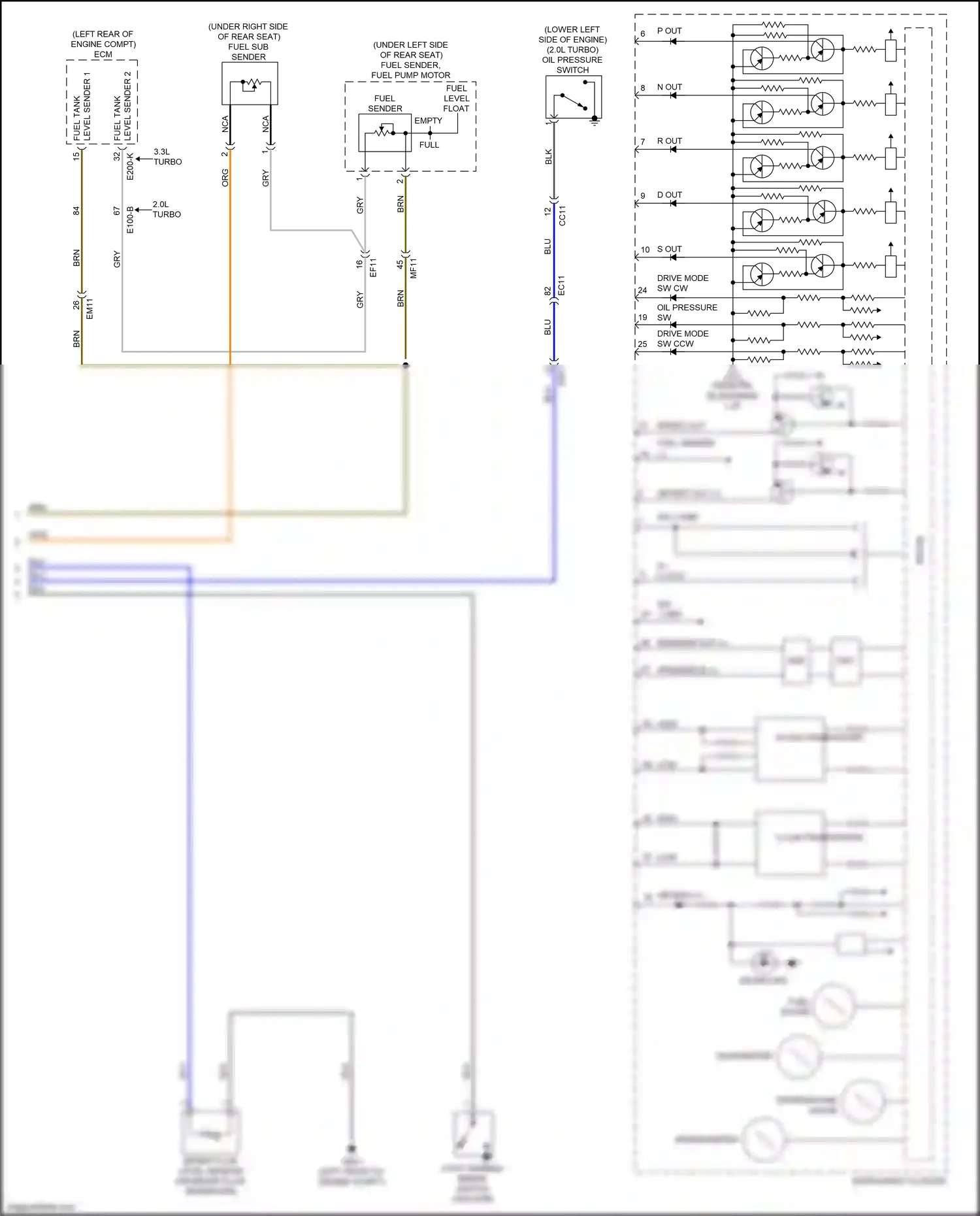 Kia Stinger I (2017-2021) blu wiring diagram  (96 of 145)