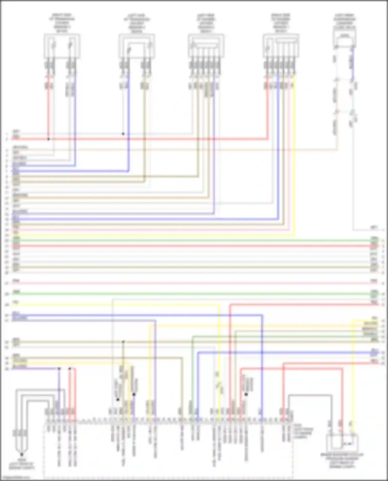 Wiring diagram brake booster vacuum pressure sensor for Kia Stinger I (2017-2021) (2 of 2)