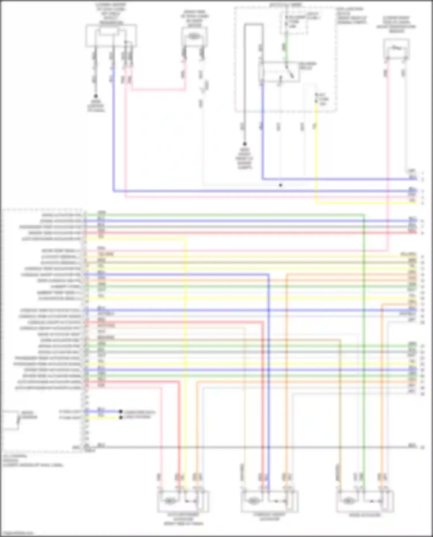 Wiring diagram console on/off actuator for Kia Stinger I (2017-2021) (1 of 1)