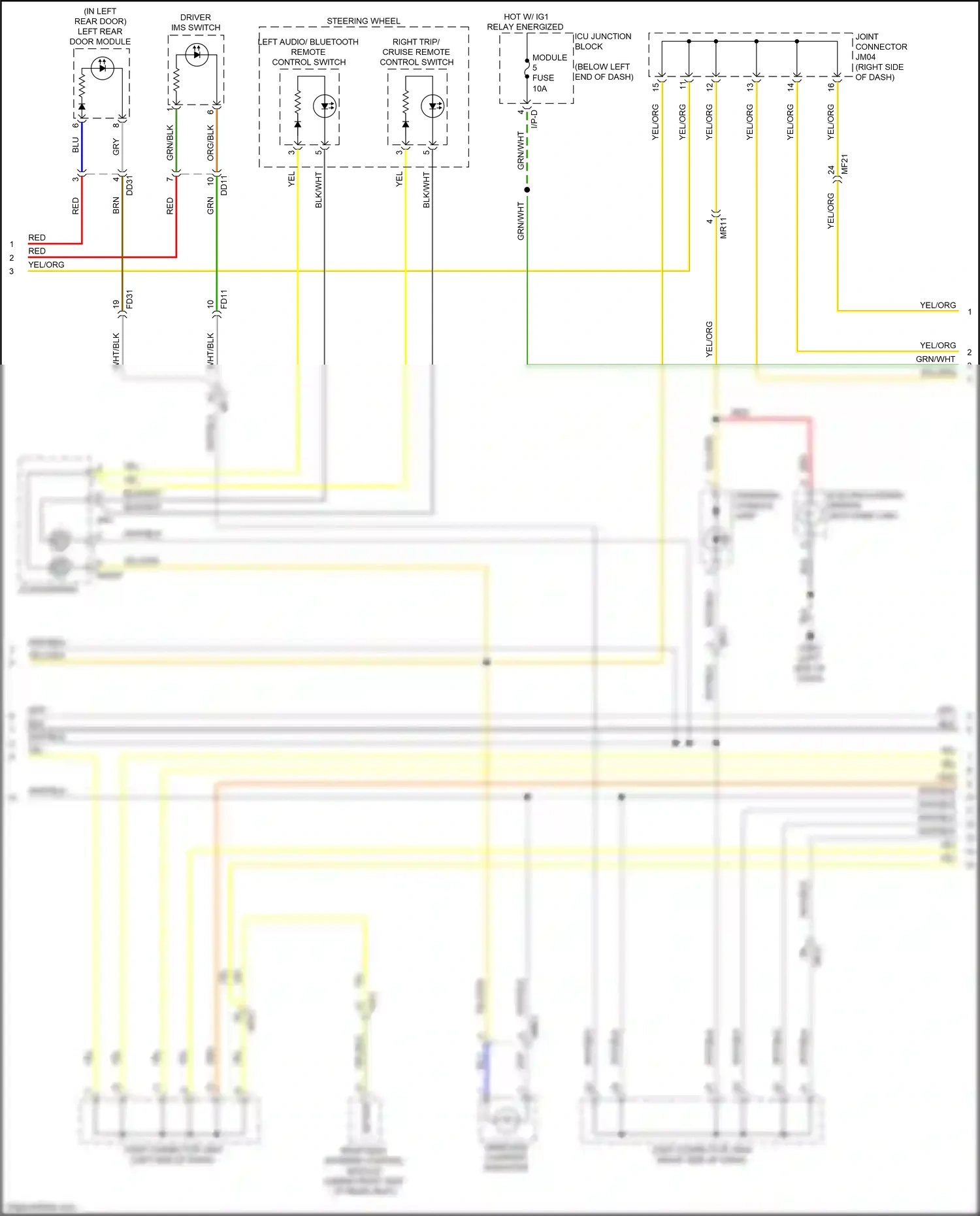 Kia Stinger I (2017-2021) driver ims switch wiring diagram  (2 of 6)