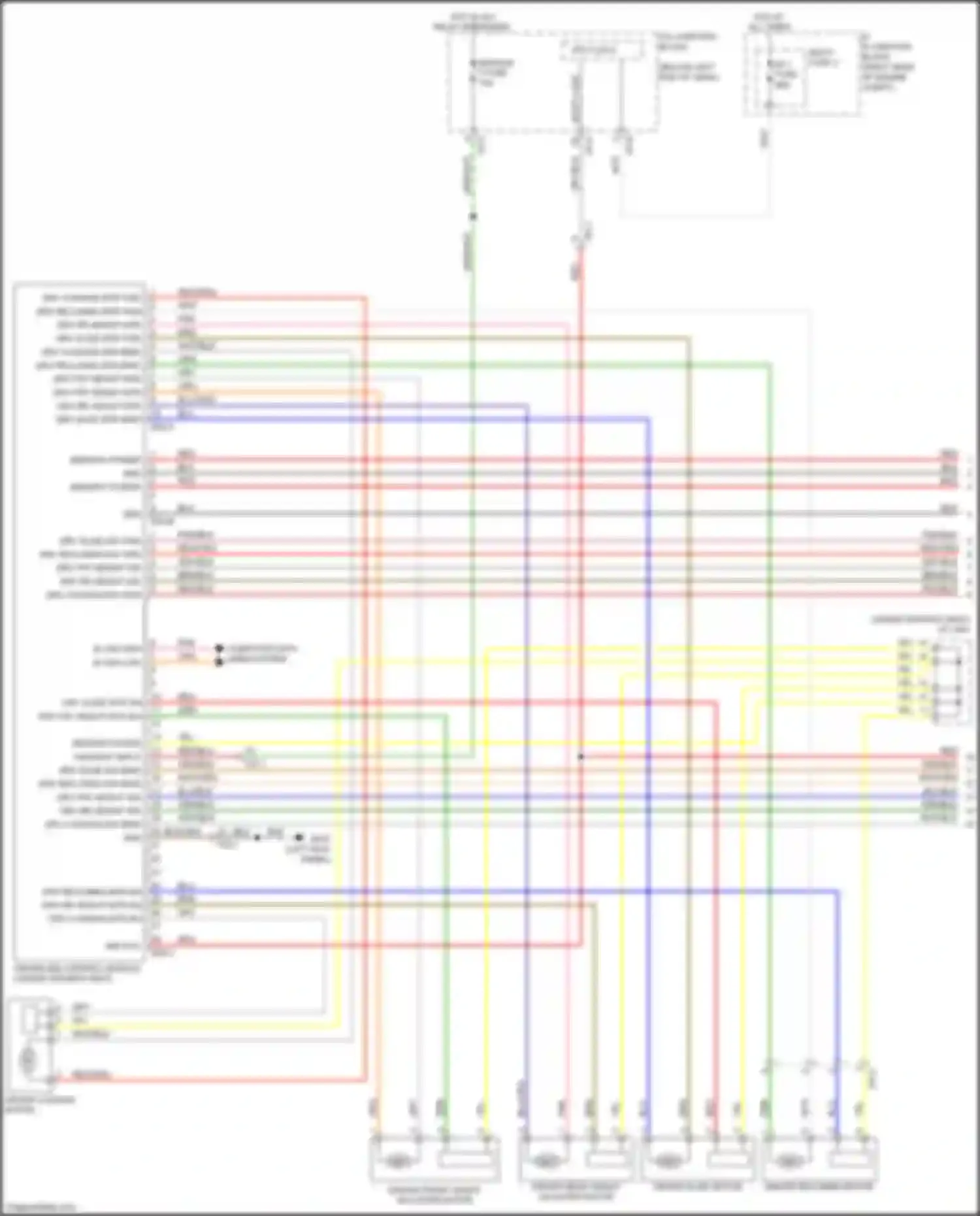 Wiring diagram drv slide sw fwd for Kia Stinger I (2017-2021) (1 of 3)