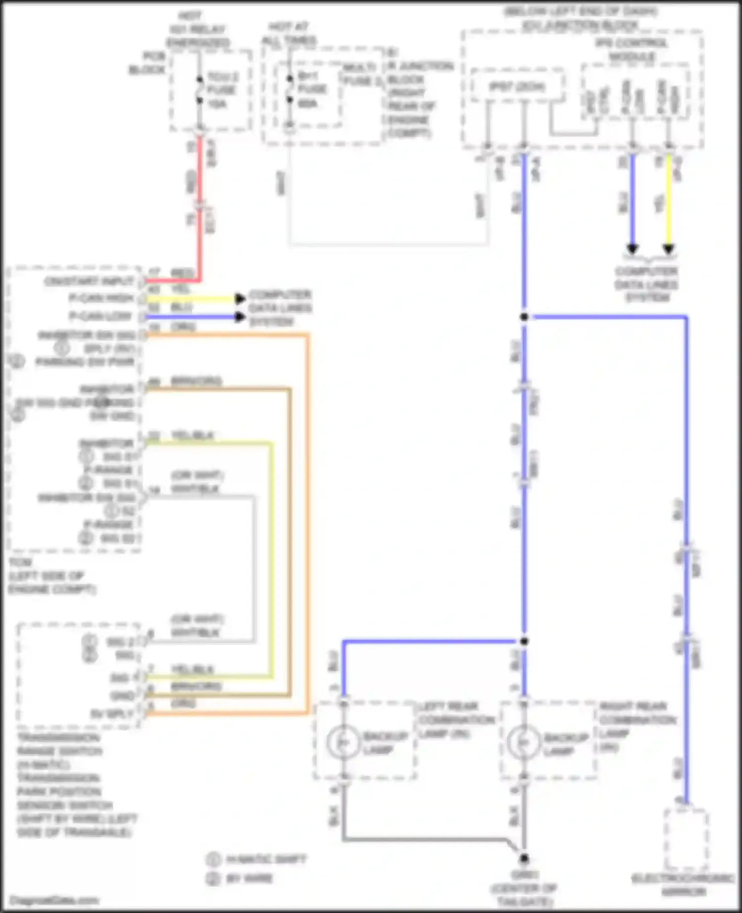 Wiring diagram h-matic for Kia Stinger I (2017-2021) (1 of 7)