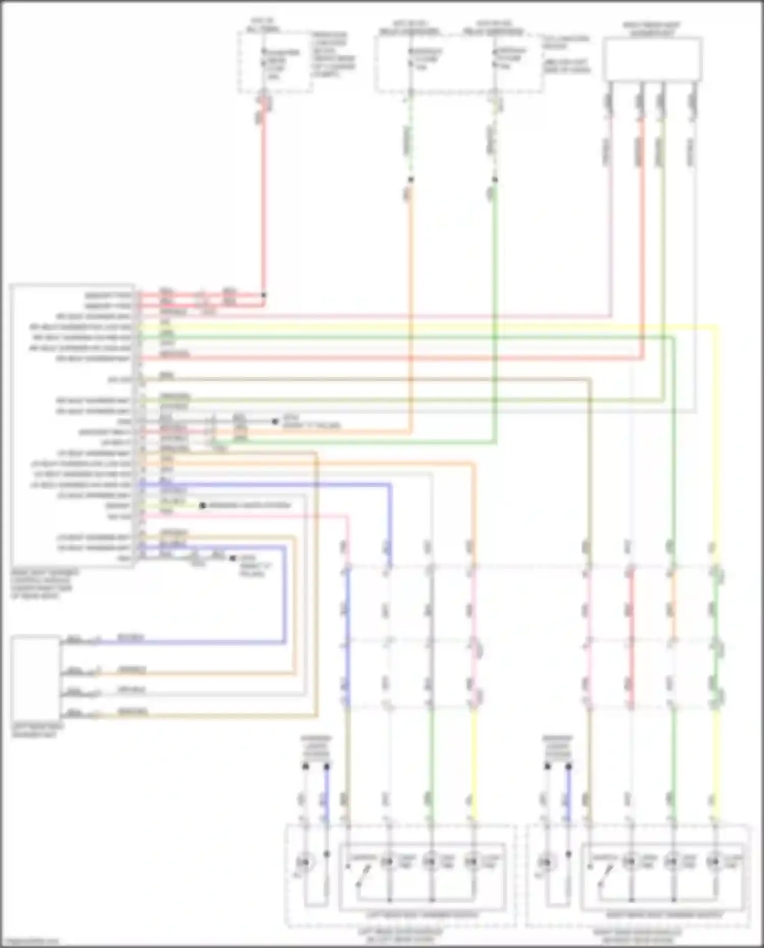 Wiring diagram icu junction block for Kia Stinger I (2017-2021) (58 of 83)