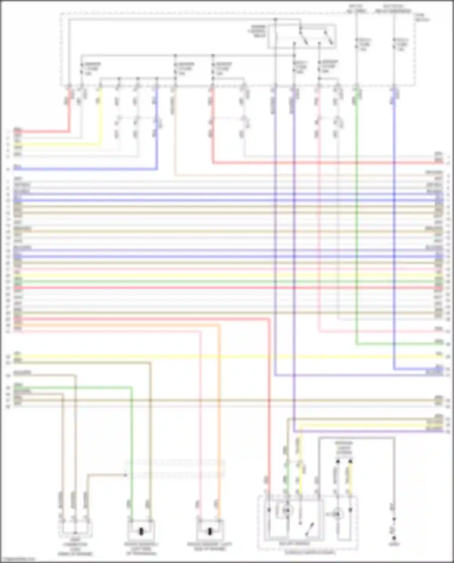 Wiring diagram knock sensor #2 for Kia Stinger I (2017-2021) (1 of 1)