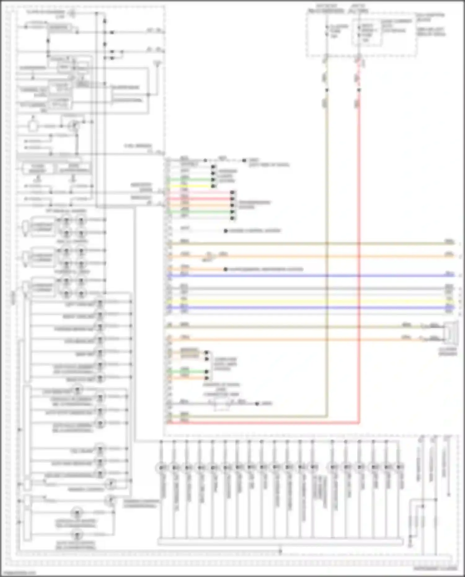 Wiring diagram led headlamp ind for Kia Stinger I (2017-2021) (3 of 3)