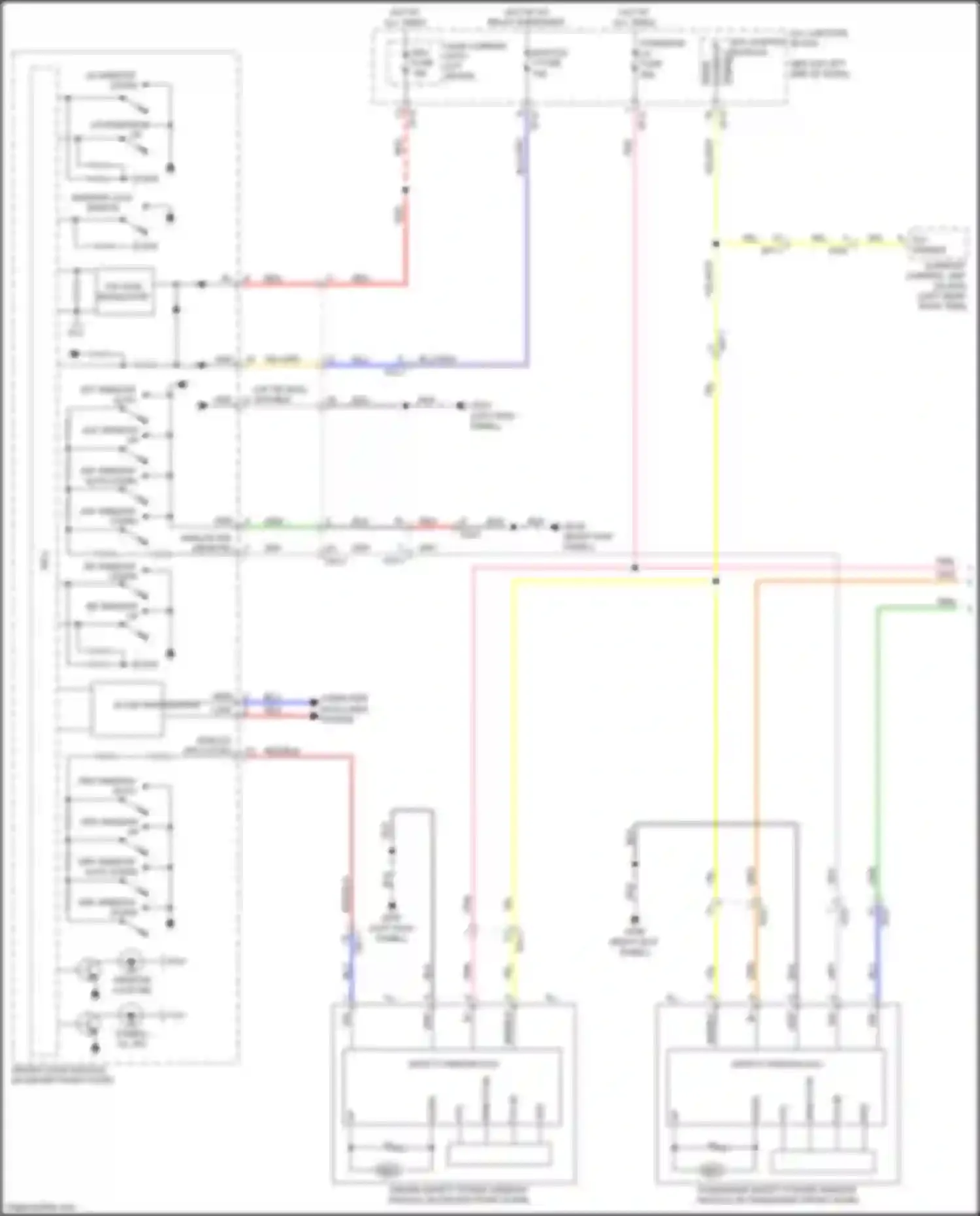 Wiring diagram lr window down for Kia Stinger I (2017-2021) (1 of 1)