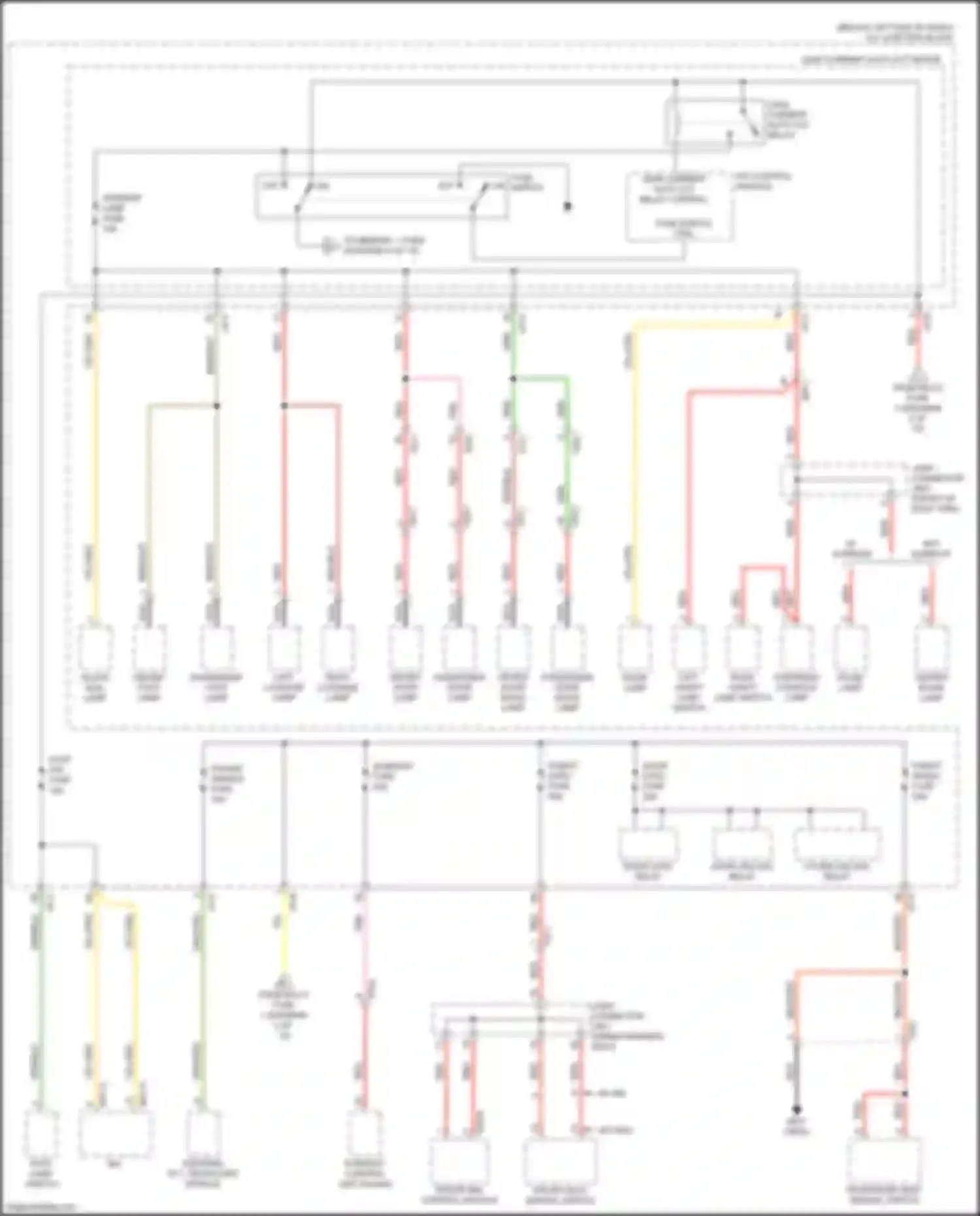 Wiring diagram mood lamp for Kia Stinger I (2017-2021) (3 of 3)