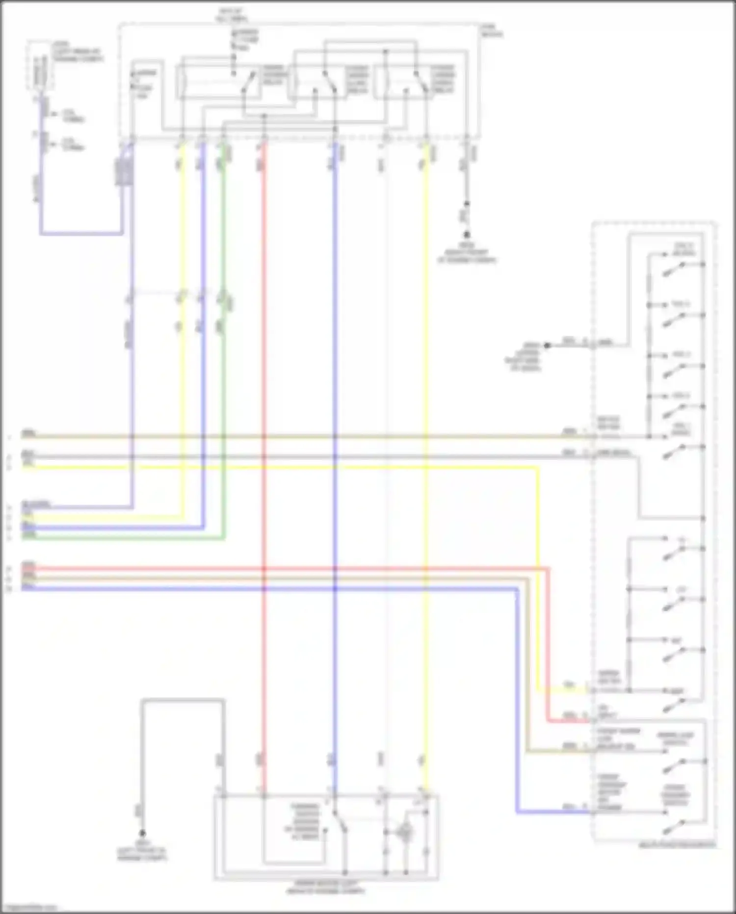 Wiring diagram multi- function switch for Kia Stinger I (2017-2021) (8 of 8)