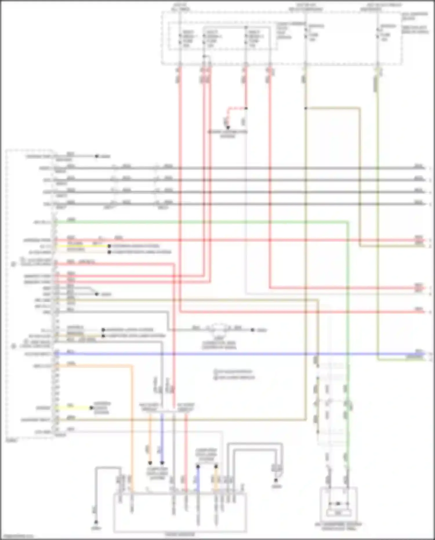 Wiring diagram multi media 3 fuse for Kia Stinger I (2017-2021) (4 of 9)