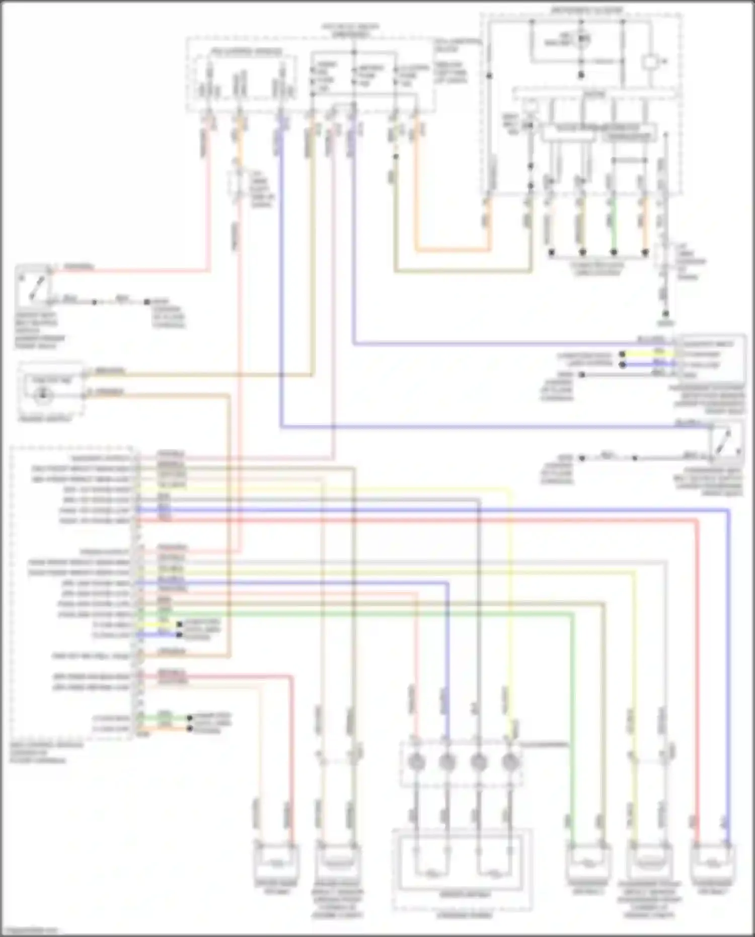 Wiring diagram pab off ind for Kia Stinger I (2017-2021) (2 of 2)