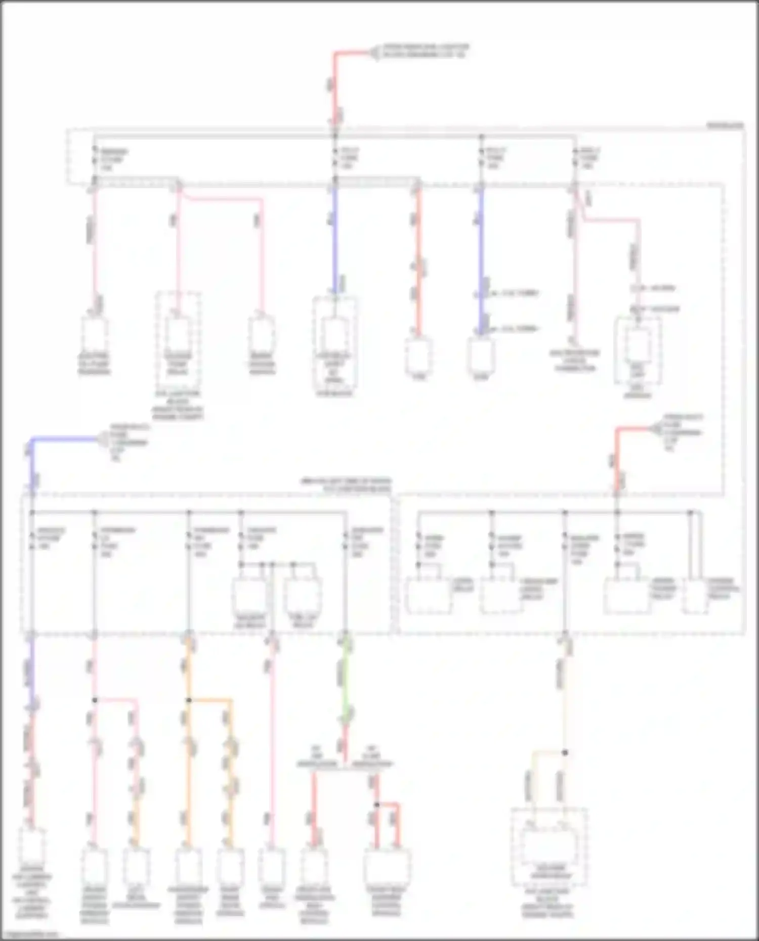 Wiring diagram p/window lh fuse for Kia Stinger I (2017-2021) (1 of 2)
