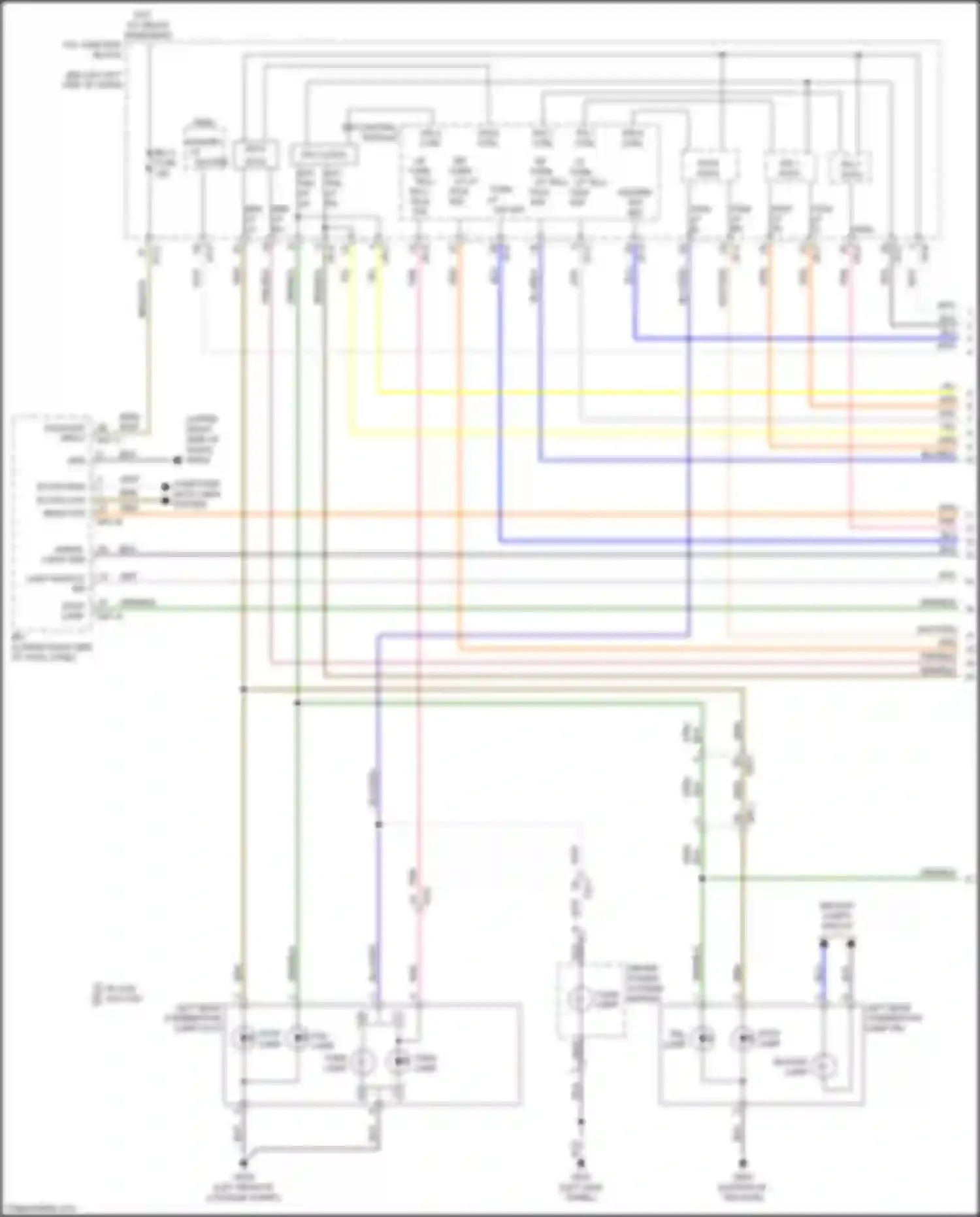 Wiring diagram rear ctr for Kia Stinger I (2017-2021) (1 of 2)