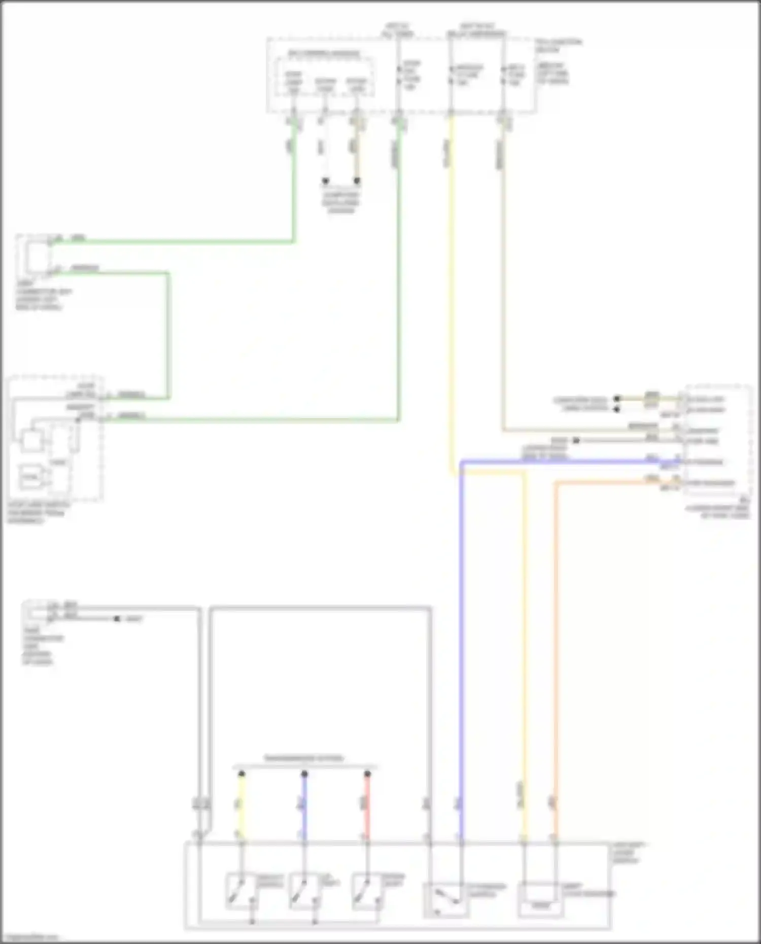 Wiring diagram red for Kia Stinger I (2017-2021) (105 of 122)