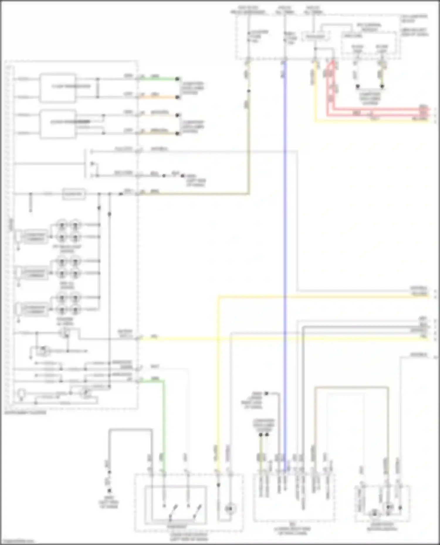 Wiring diagram red for Kia Stinger I (2017-2021) (16 of 122)