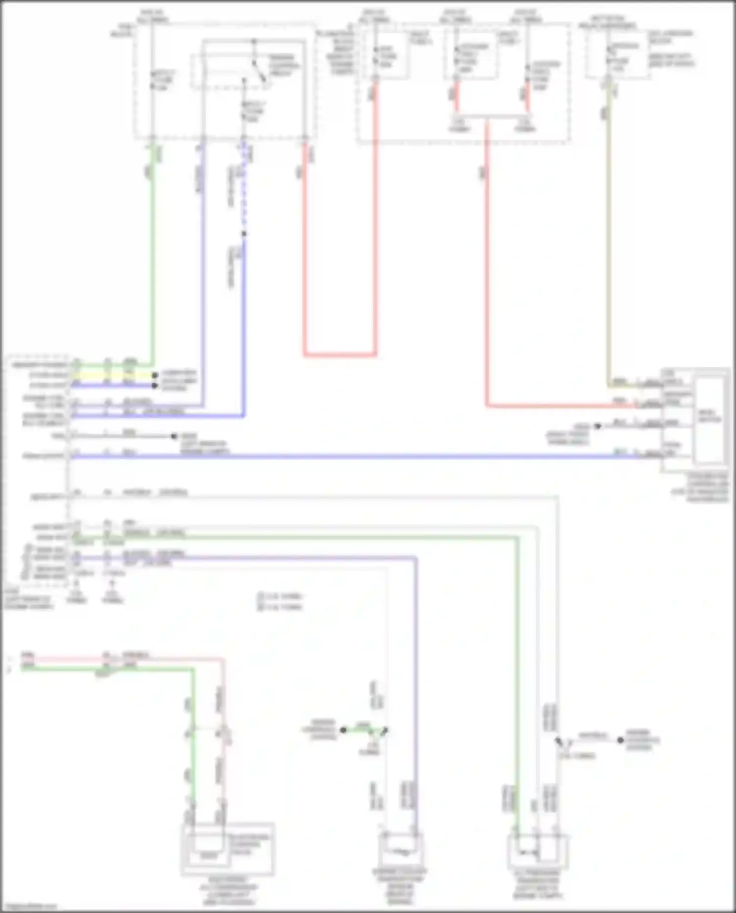 Wiring diagram red for Kia Stinger I (2017-2021) (74 of 122)
