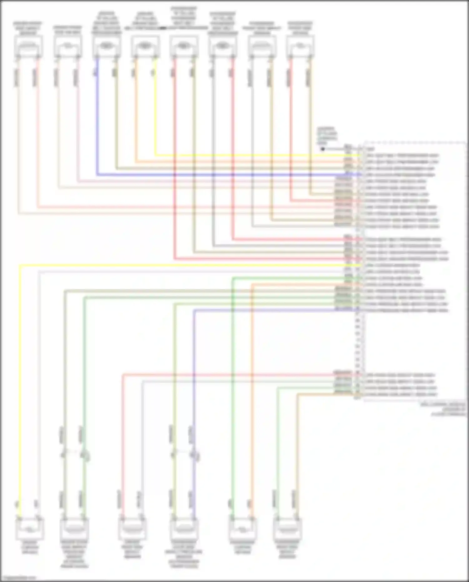 Wiring diagram red/org for Kia Stinger I (2017-2021) (10 of 30)