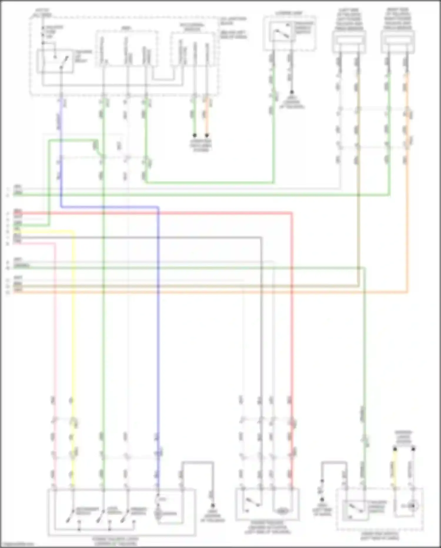 Wiring diagram tailgate fuse for Kia Stinger I (2017-2021) (3 of 4)