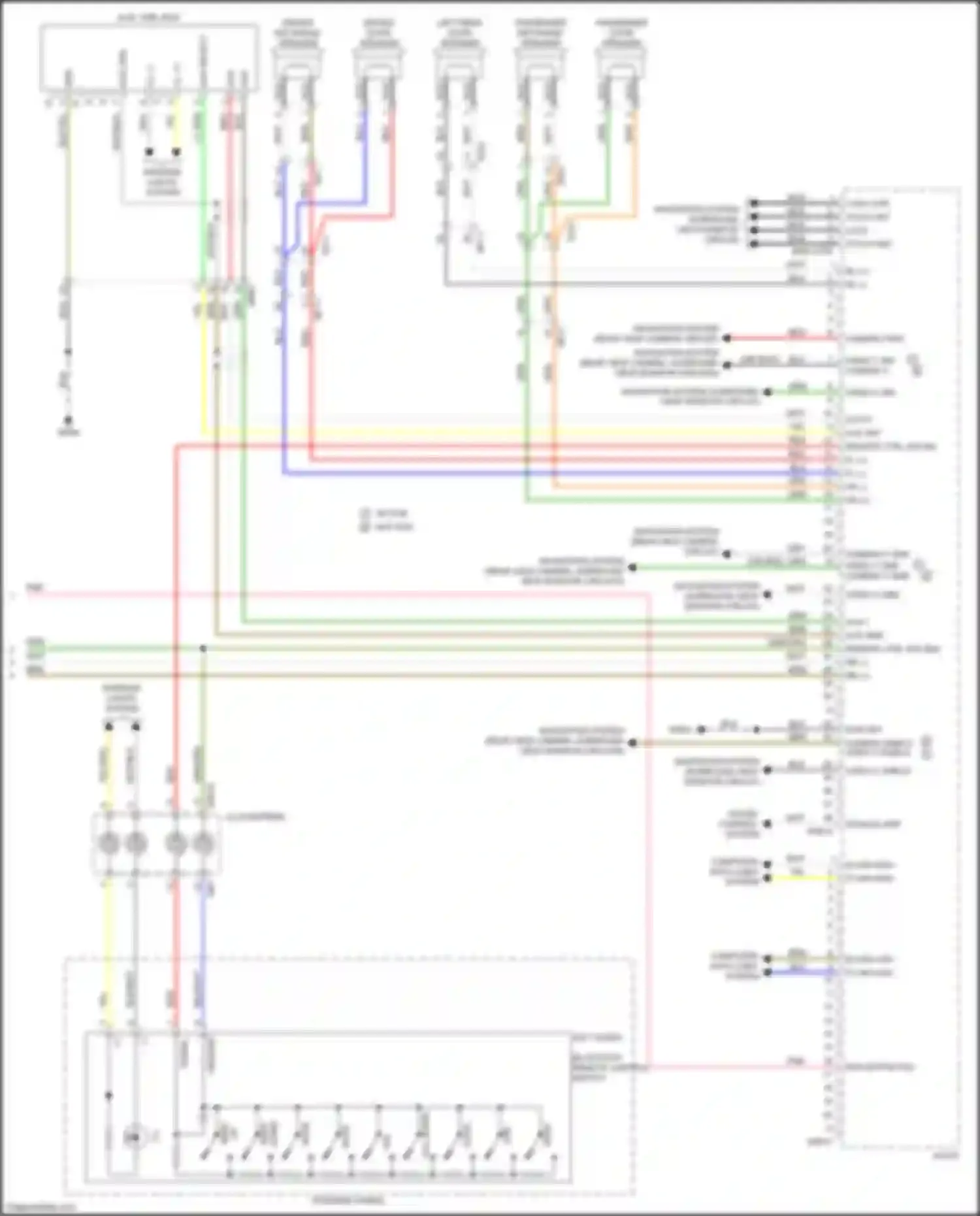 Wiring diagram touch int for Kia Stinger I (2017-2021) (2 of 7)