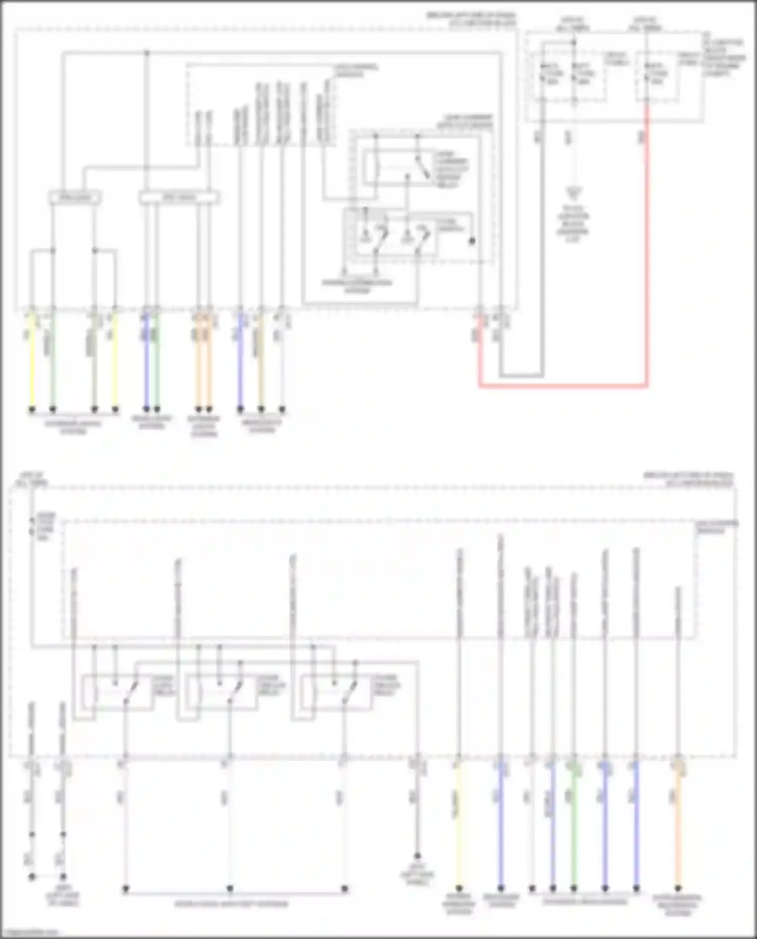Wiring diagram t/turn unlock relay for Kia Stinger I (2017-2021) (3 of 5)